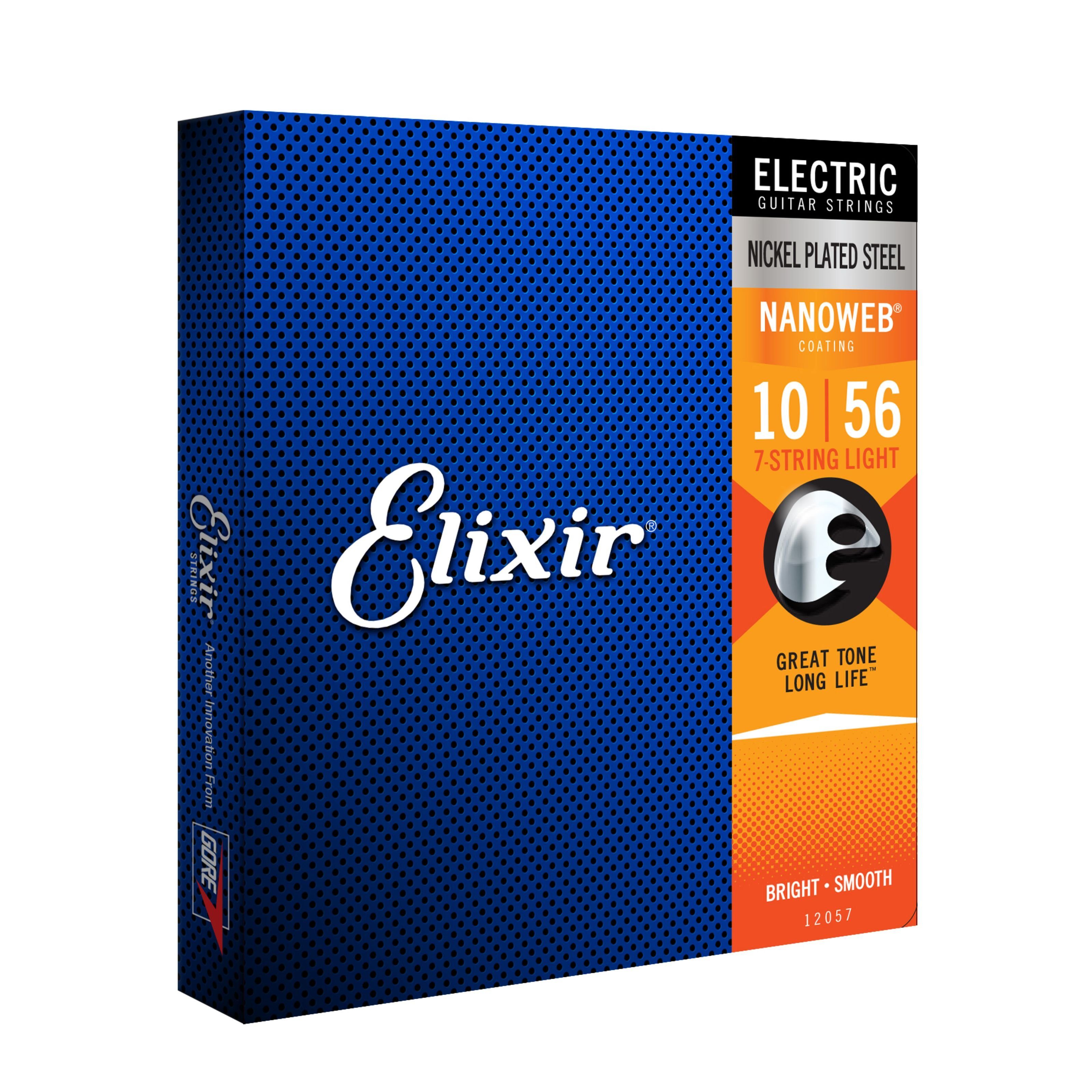 Elixir Saiten, 12057 Nanoweb Electric 7-String 10-56 - E-Gitarrensaiten