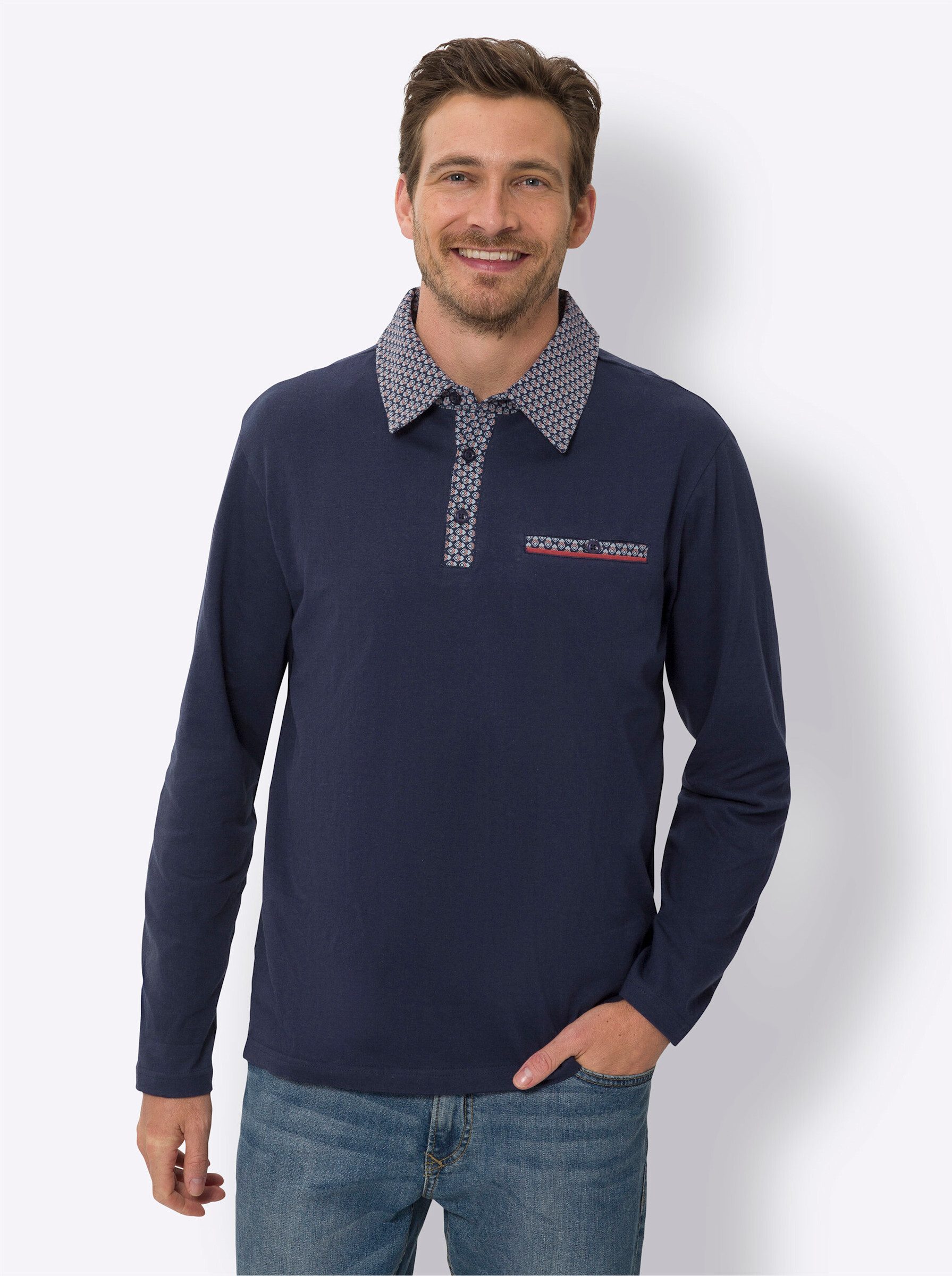 T-Shirt Langarm-Poloshirt Langarm