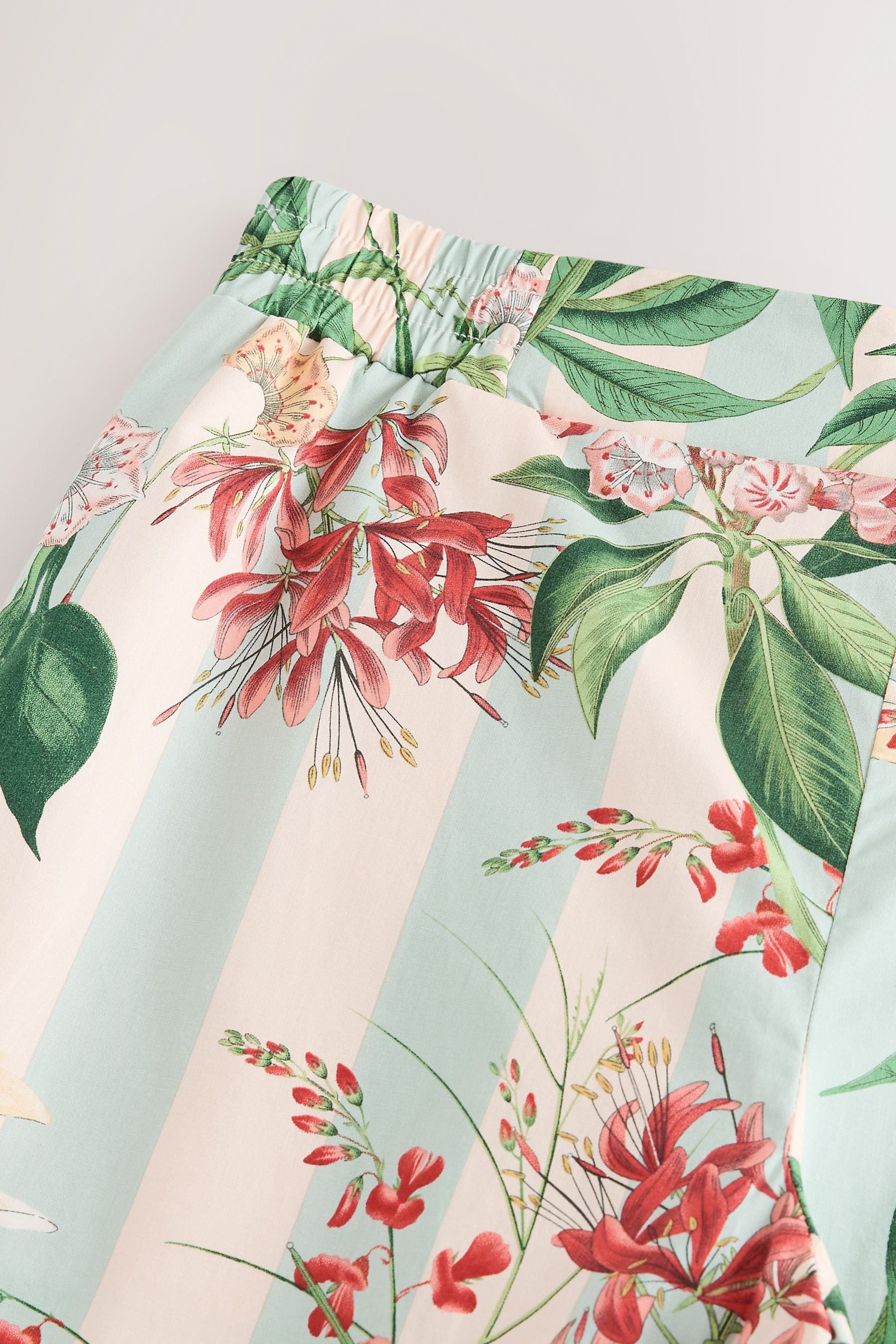 Next Palazzohose Kew Collection Hose mit weitem Bein aus Baumwolle (1-tlg)