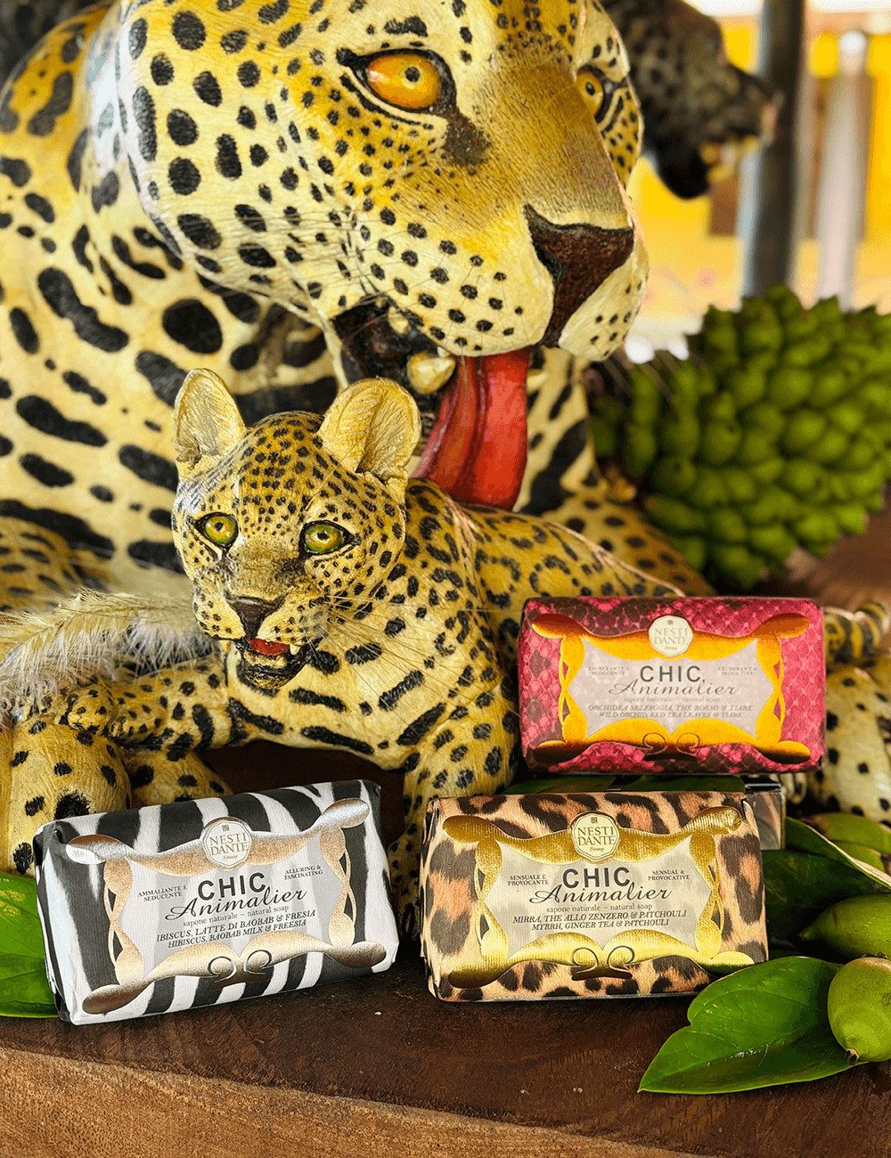 Nesti Dante Handseife Chic Animalier White 250 g, 1-tlg., Hand -und Körperseife mit feinem Duft 250 g