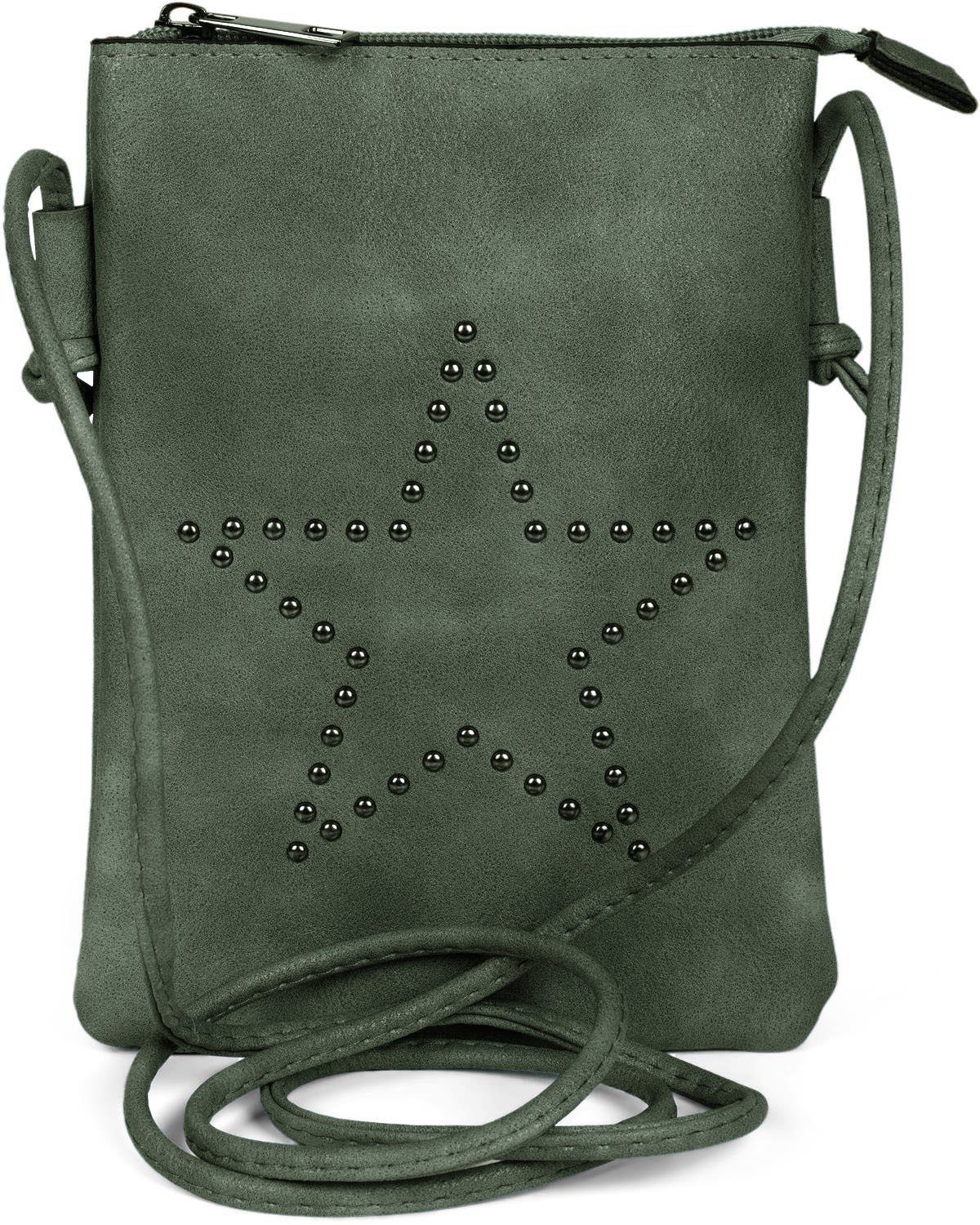 Mini Bag Mini Umhängetasche mit Nieten Stern