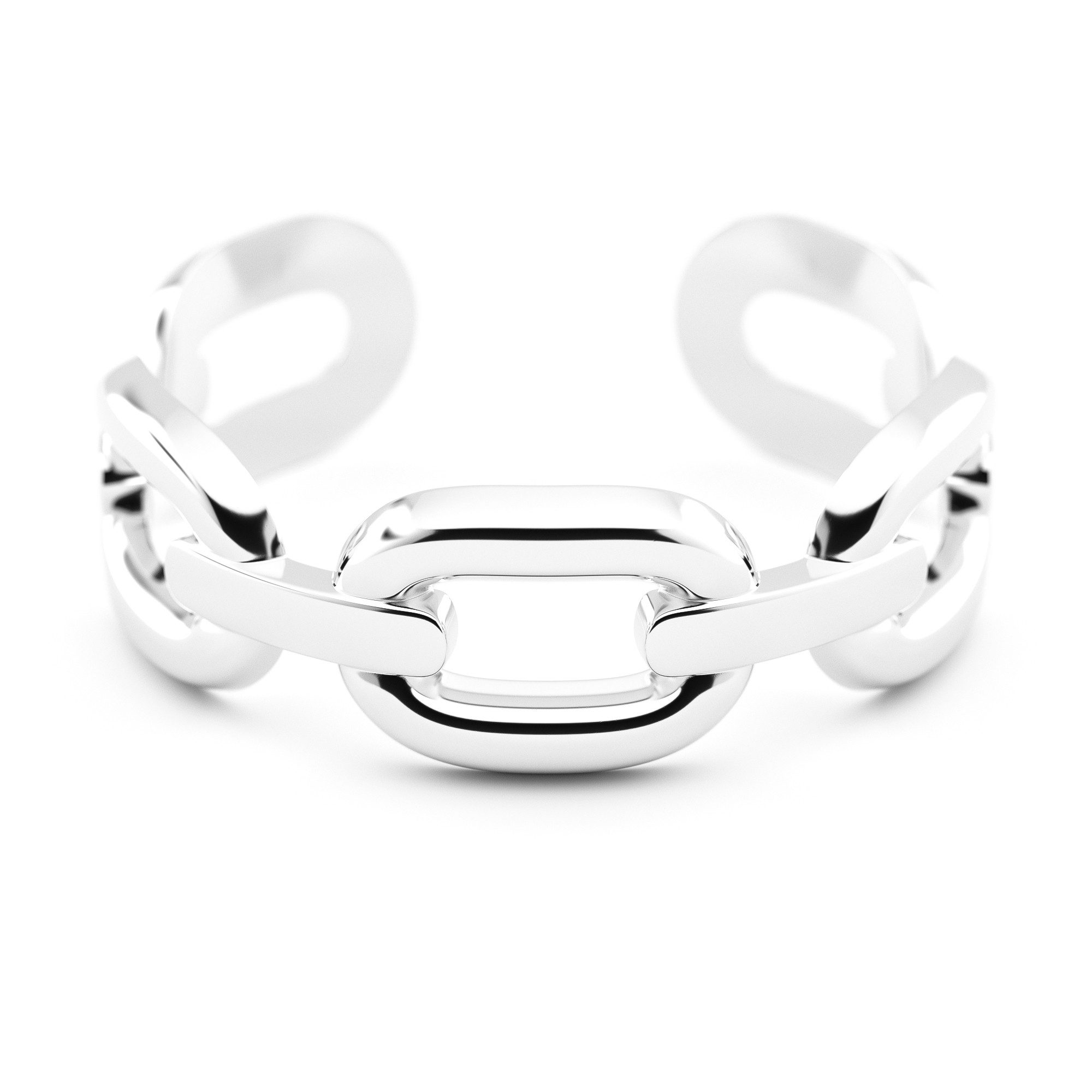 THIORA Fingerring Offener Damen Ring, Kettenglieder, Gliederkette, Edelstah günstig online kaufen