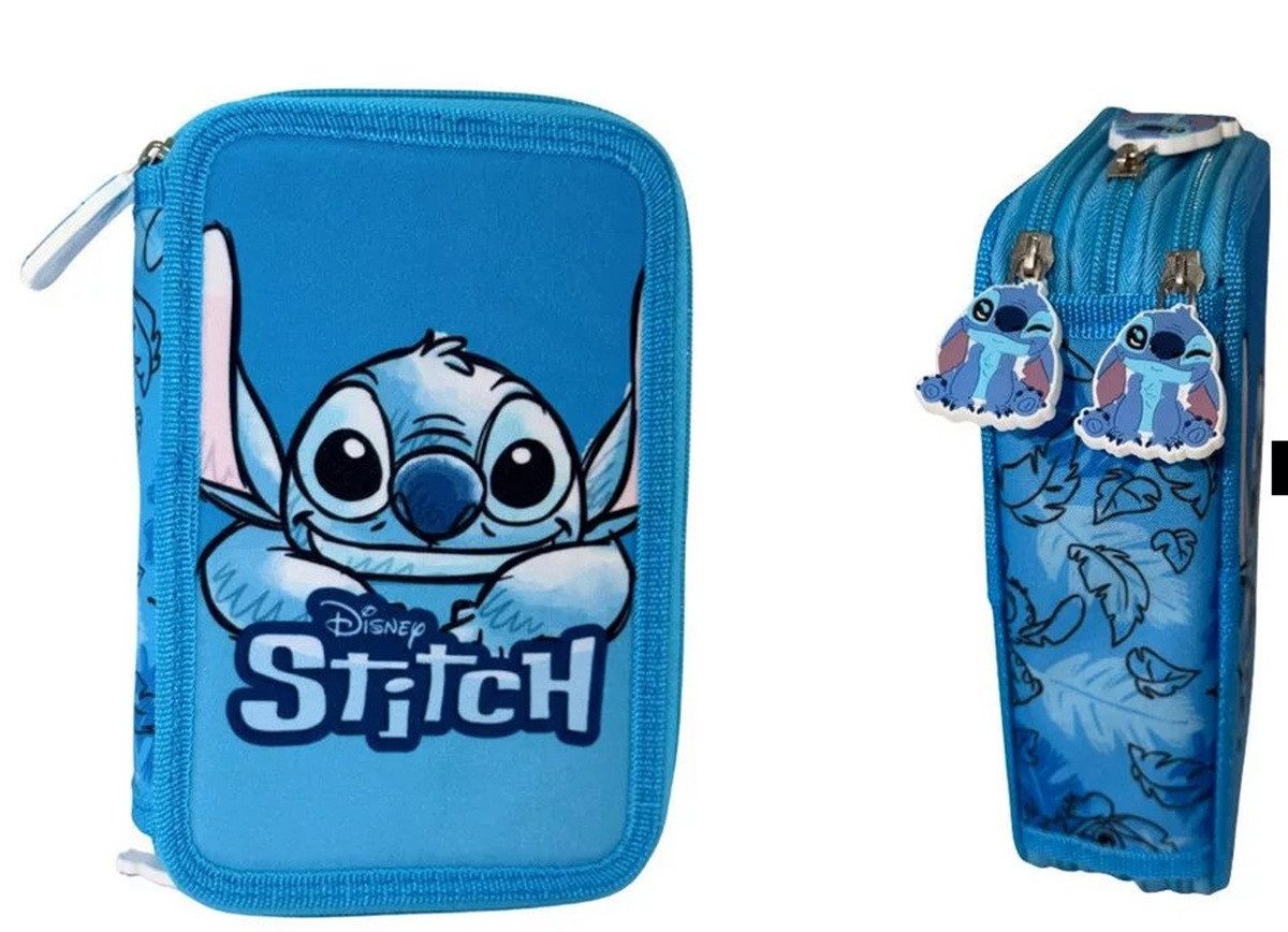 Disney Federmäppchen Disney Lilo und Stitch Smile Gefülltes 3-stöckiges Federmäppchen