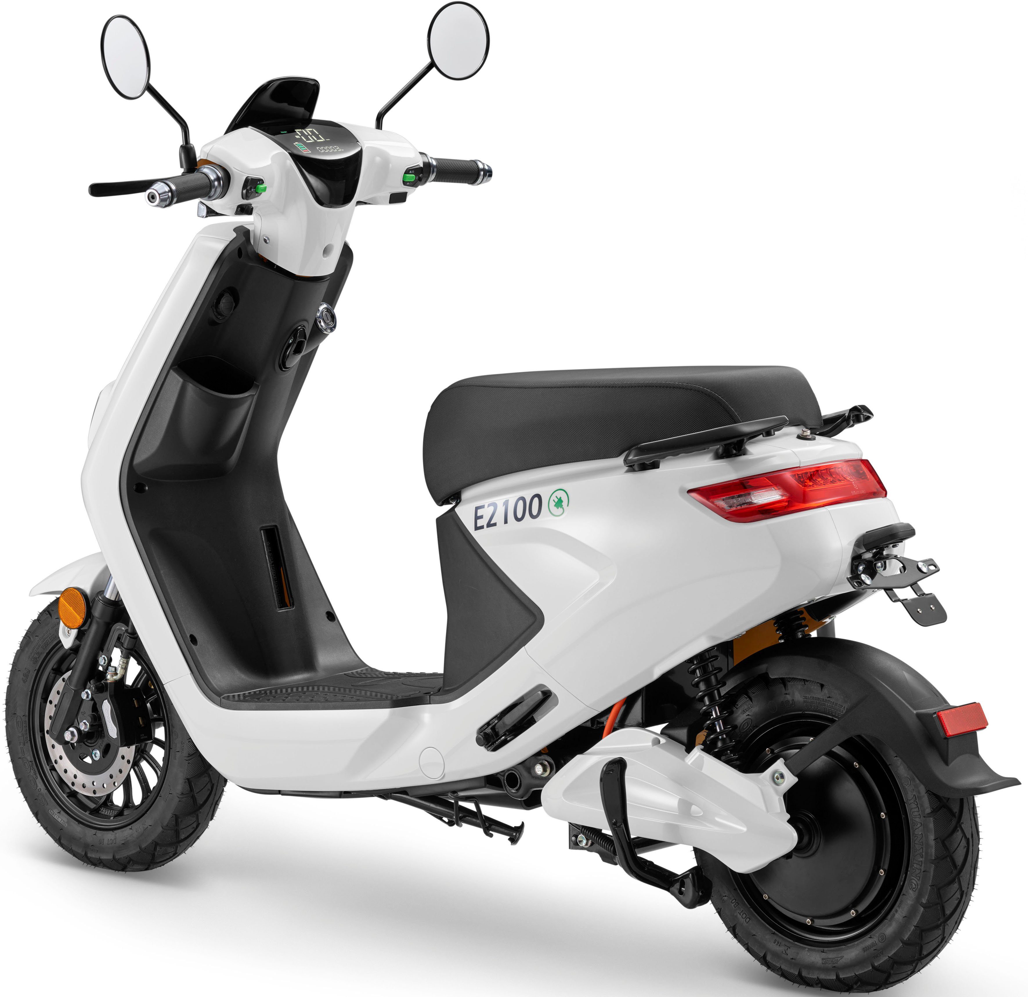 Luxxon E-Motorroller E2100, 2000 W, 45 km/h, bis zu 50 km Reichweite, mit Straßenzul., 2 Sitzplätze, für Erwachsene