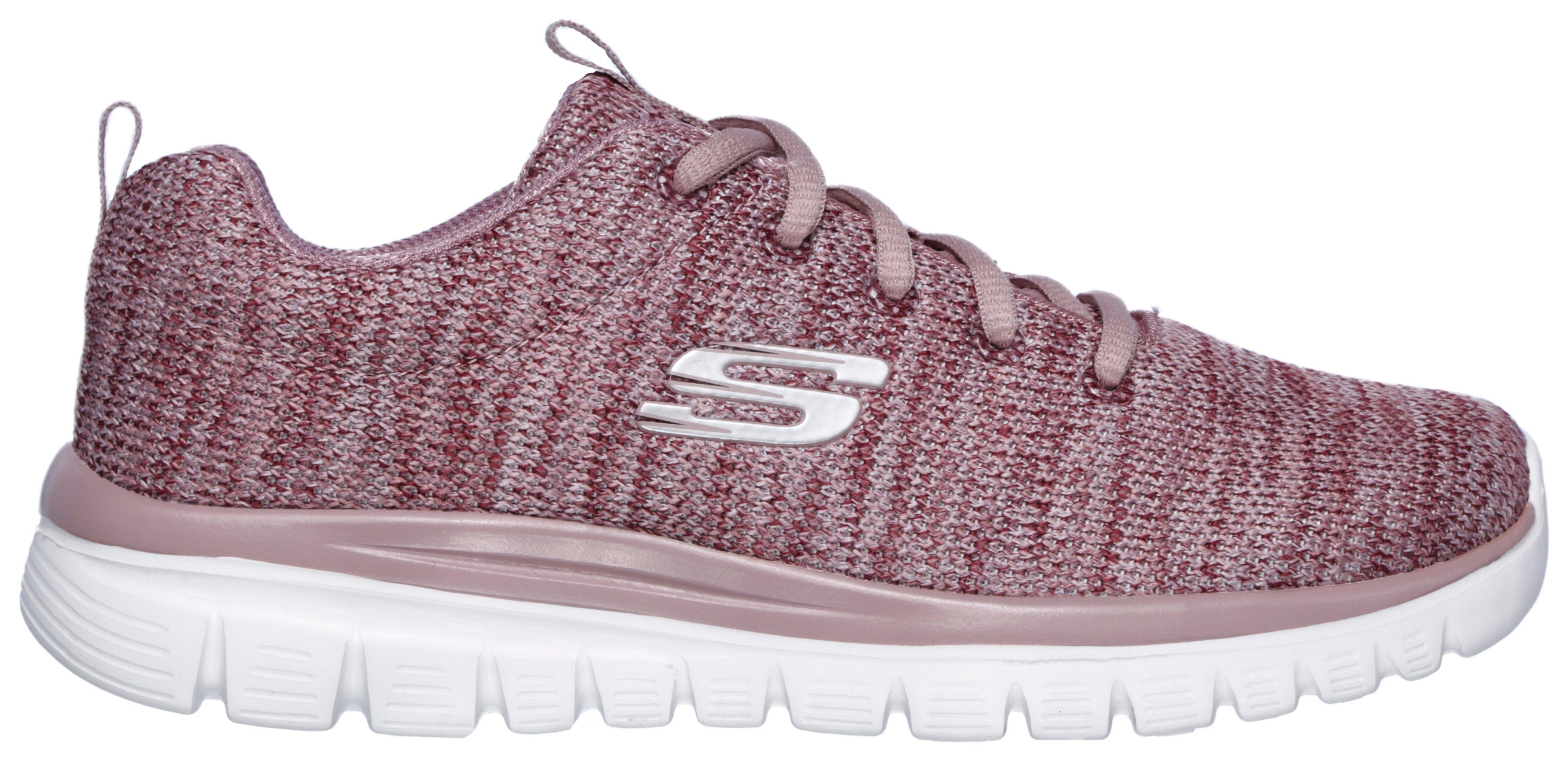 Skechers Graceful Twisted Fortune mauve Sneaker mit Foam Memory 