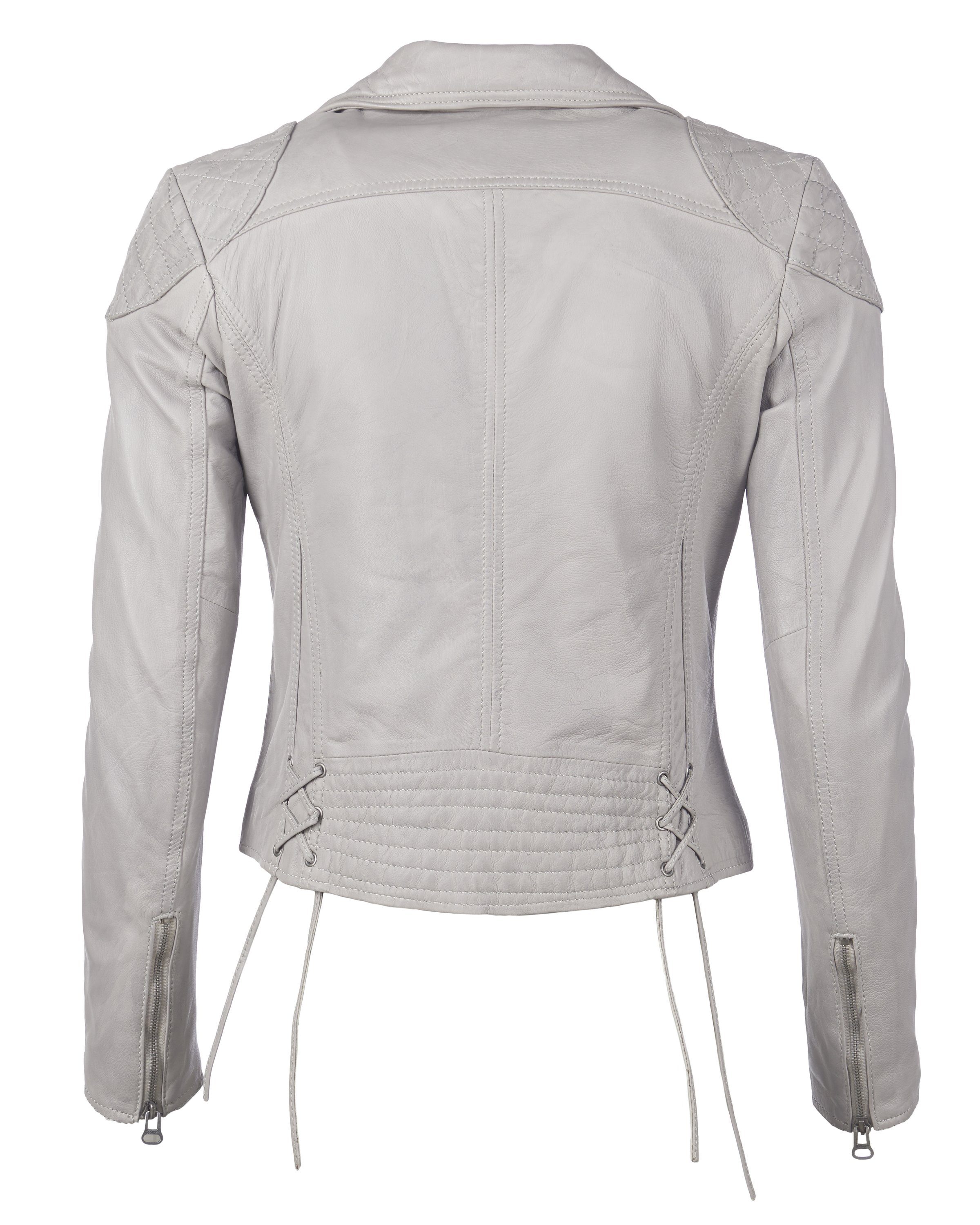 grey light Lederjacke Maze Ibiza