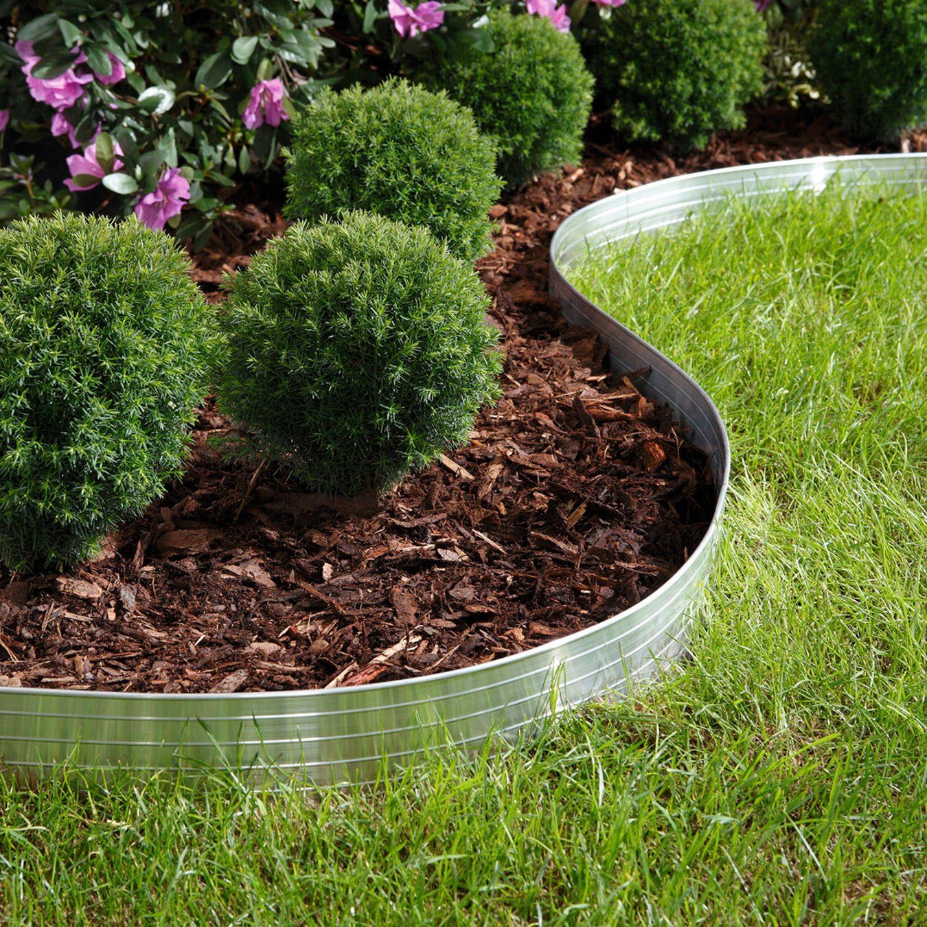 Beckmann Beetumrandung Alu-Einfassung BKZ2, LxH: 118x13 cm, 6er-Set