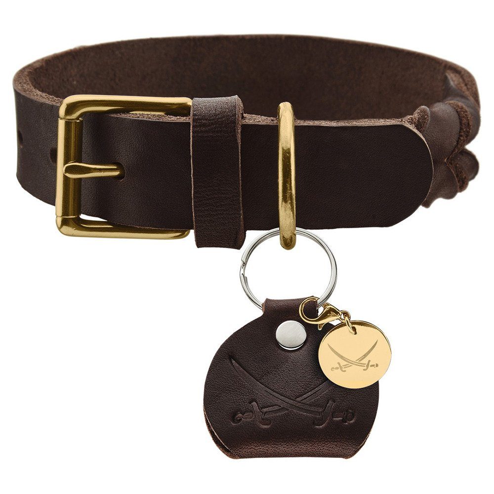 Hunter Tierbedarf Hunde-Halsband Halsband Sansibar Solid dunkelbraun