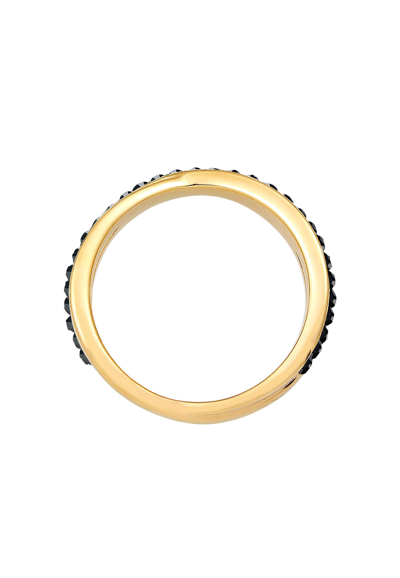 Elli Fingerring Wickelring Zart 925 Silber, mit Kristallen von Swarovski®