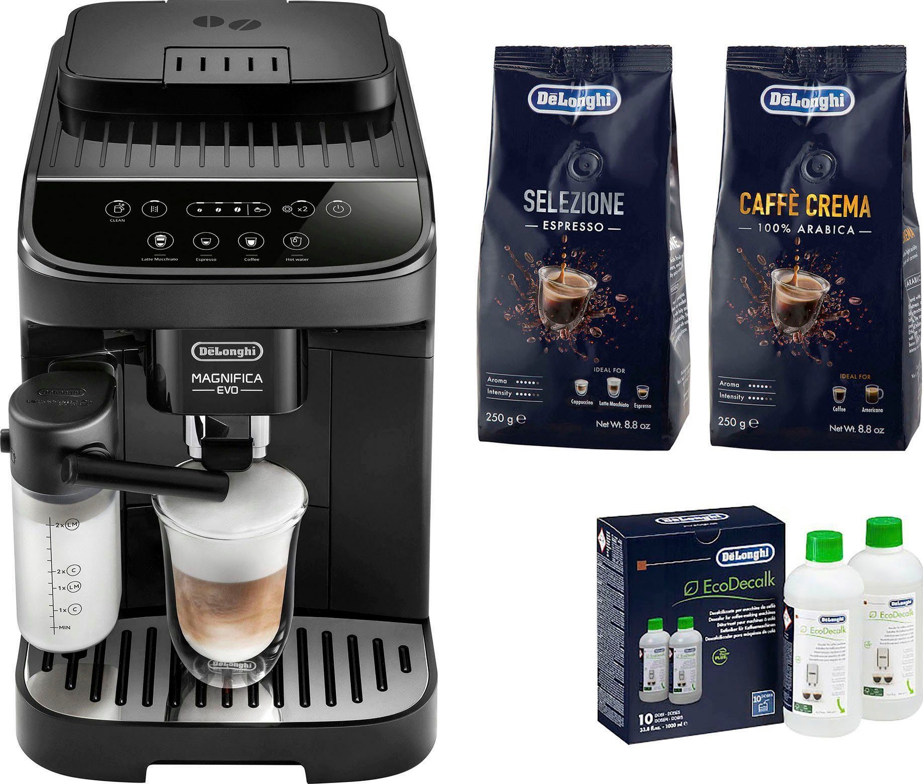 De'Longhi Kaffeevollautomat Magnifica Evo ECAM290.51.B, mit LatteCrema Milchsystem, inkl. Pflegeset im Wert von € 31,99 UVP