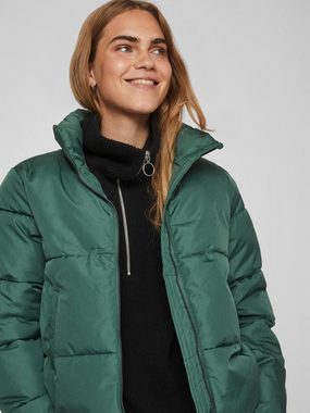 Vila Winterjacke Kurze Puffer Stepp Jacke mit Stehkragen VITATE 6129 in Grün