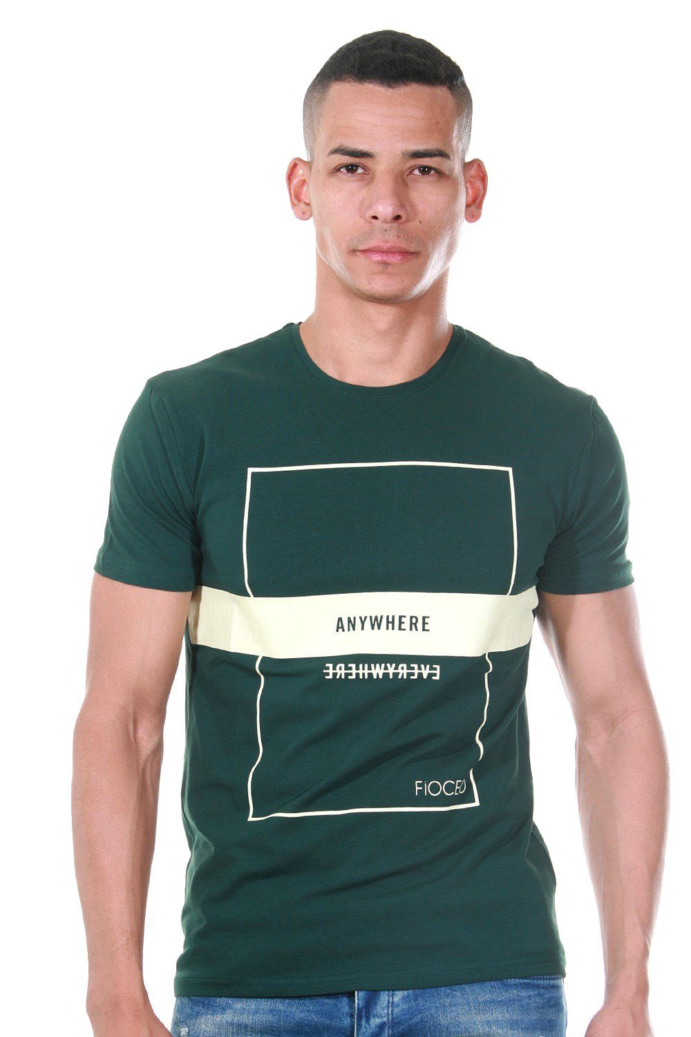 FIOCEO Rundhalsshirt grün | T-Shirts