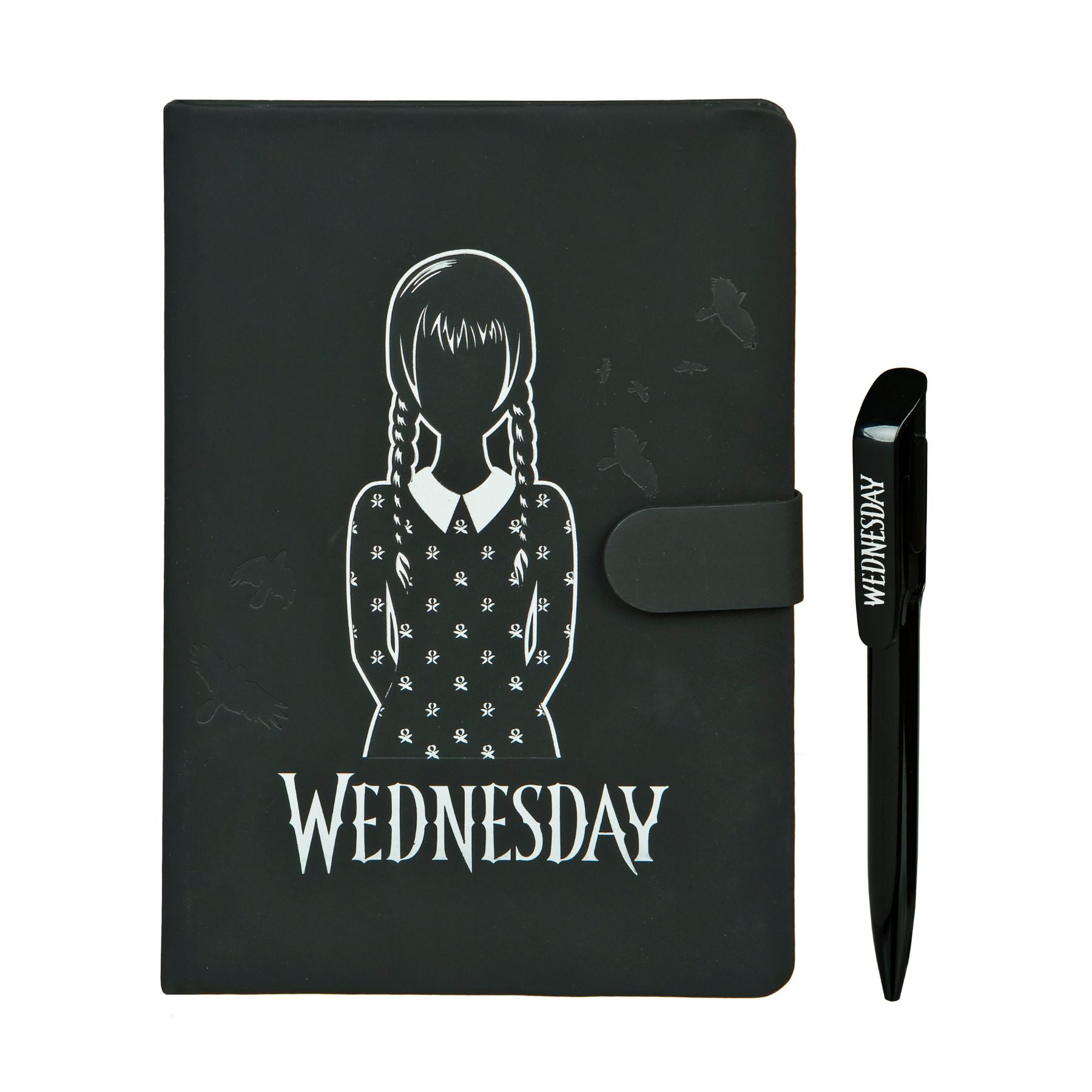 Wednesday Notizheft Notizbuch schwarz Schreibbuch Journal A5 ähnliches Format
