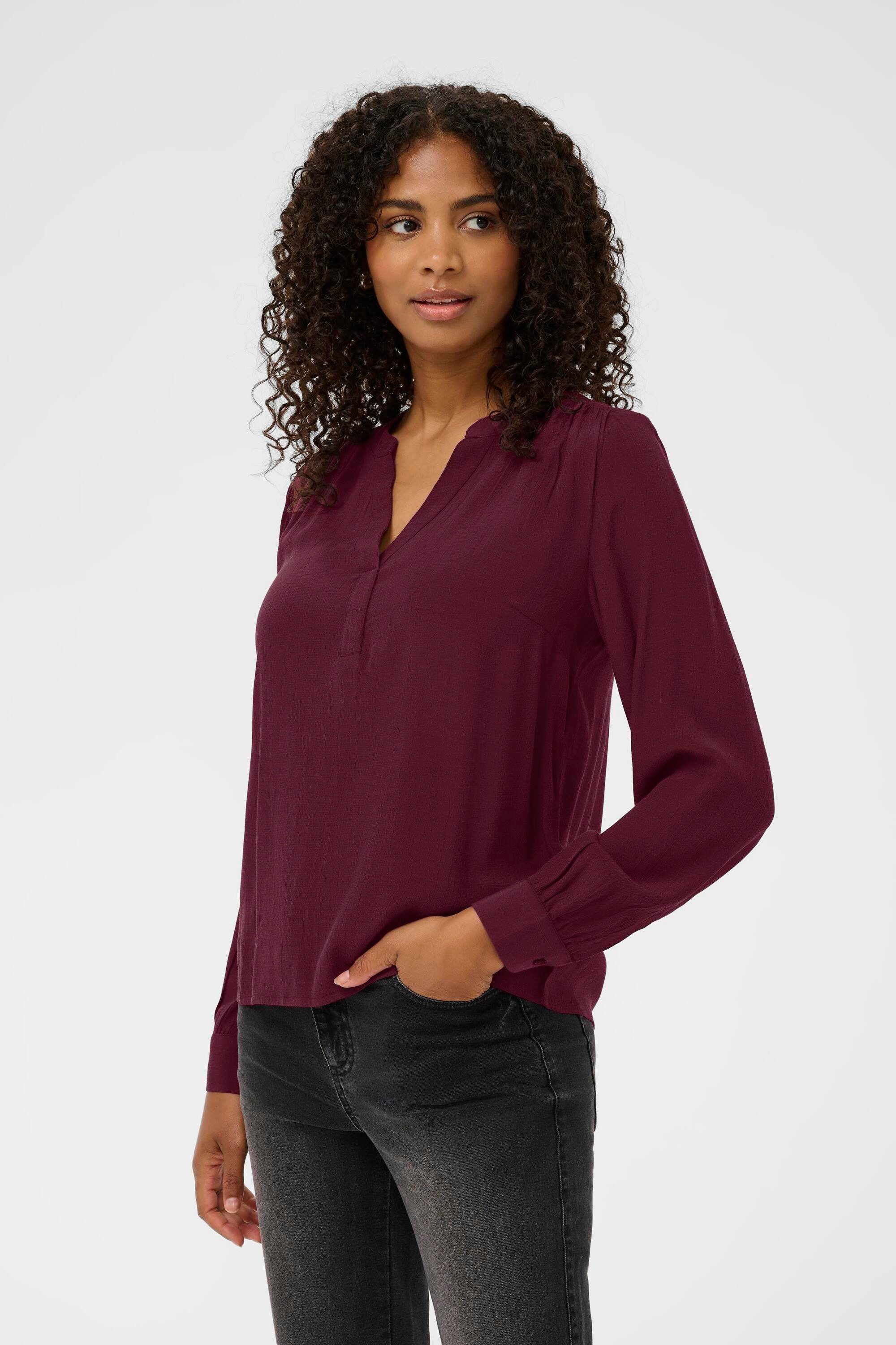 Langarmbluse Langarm-Bluse KAemilia