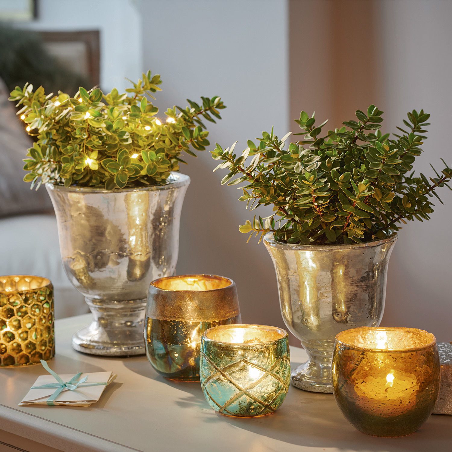 Mirabeau Übertopf Übertopf 2er Set Banon antiksilber günstig online kaufen