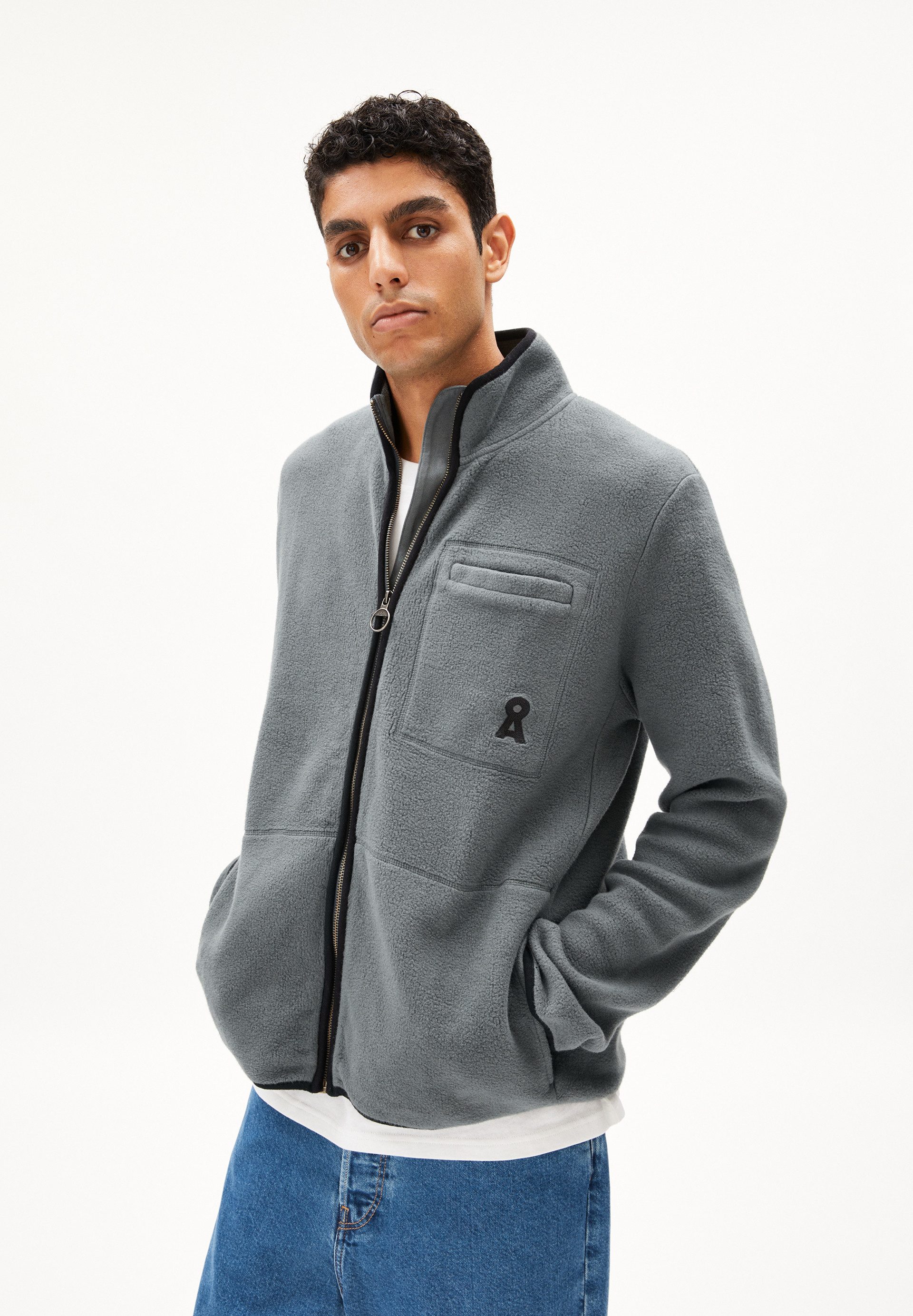 Blouson AABLEO FLEECE JACKET Fleecejacke aus Bio-Baumwolle