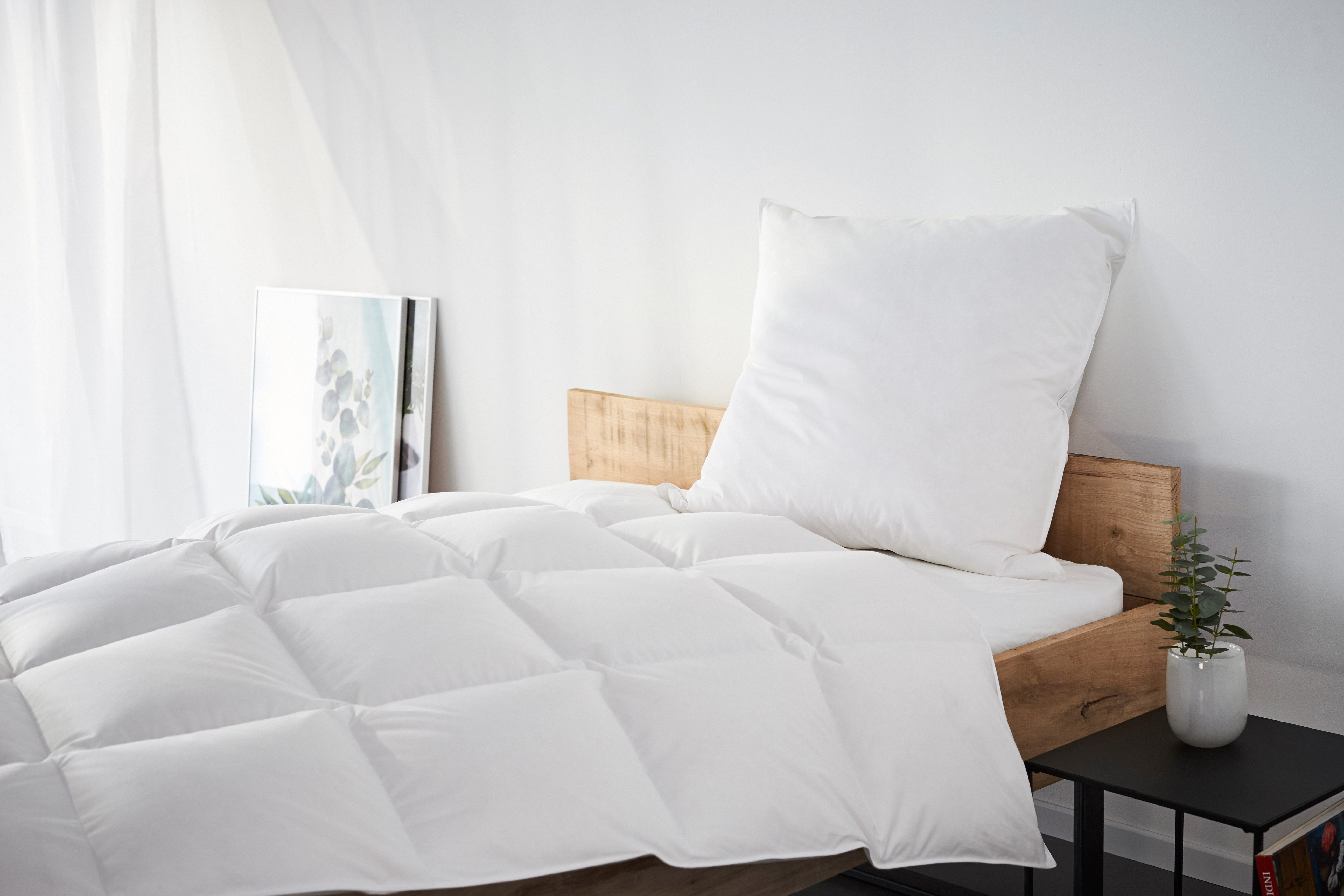 my home 3-Kammer-Kopfkissen Kyam, Füllung: Innenkissen 100% Federn, Außenki günstig online kaufen