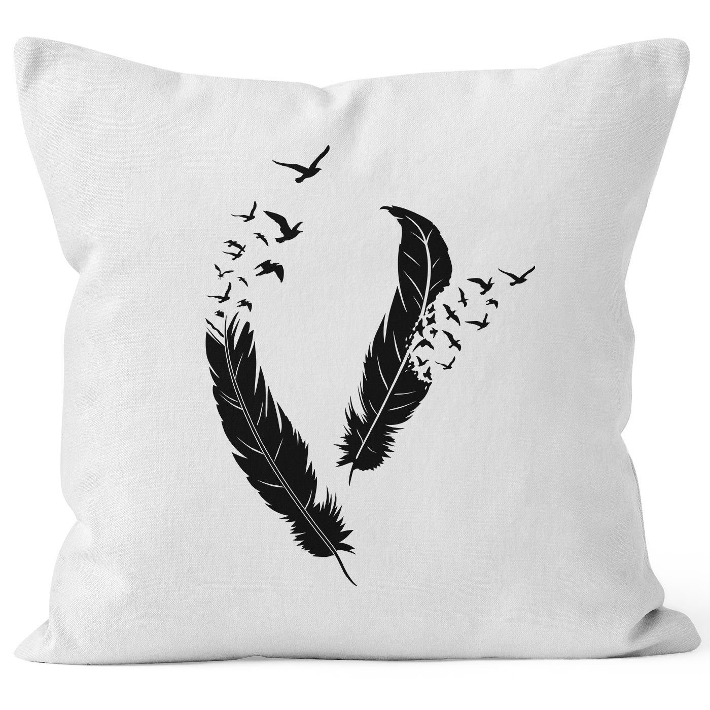 Autiga Dekokissen Kissenbezug Kissen-Hülle Deko-Kissen Feder Vögel 40x40 Baumwolle Autiga®. € 14,90