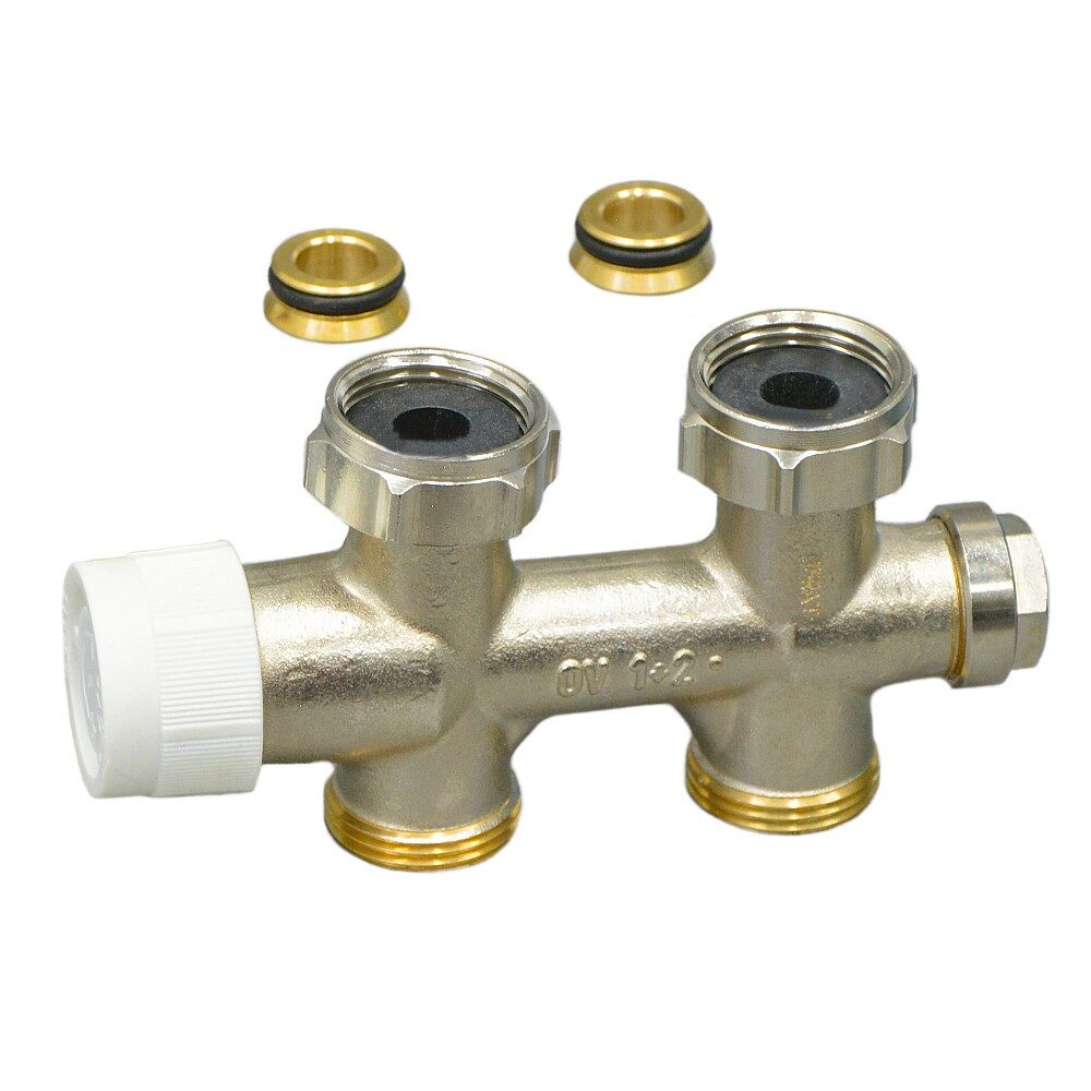 Oventrop Heizkörper Oventrop Anschlussarmatur Multiblock T, Ein-/Zweirohr, 3/4" ÜMx3/4"AG
