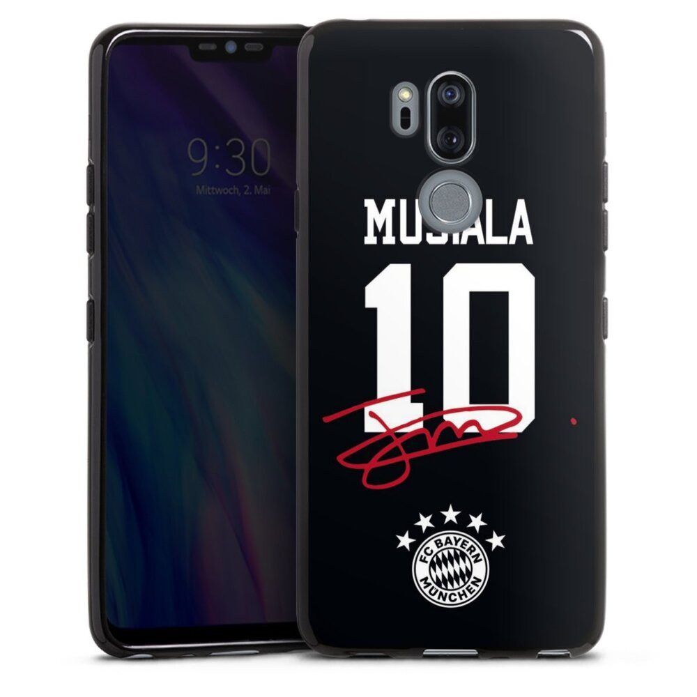 DeinDesign Handyhülle FC Bayern München Jamal Musiala FCB Musiala 10, LG G7 ThinQ Silikon Hülle Bumper Case Handy Schutzhülle