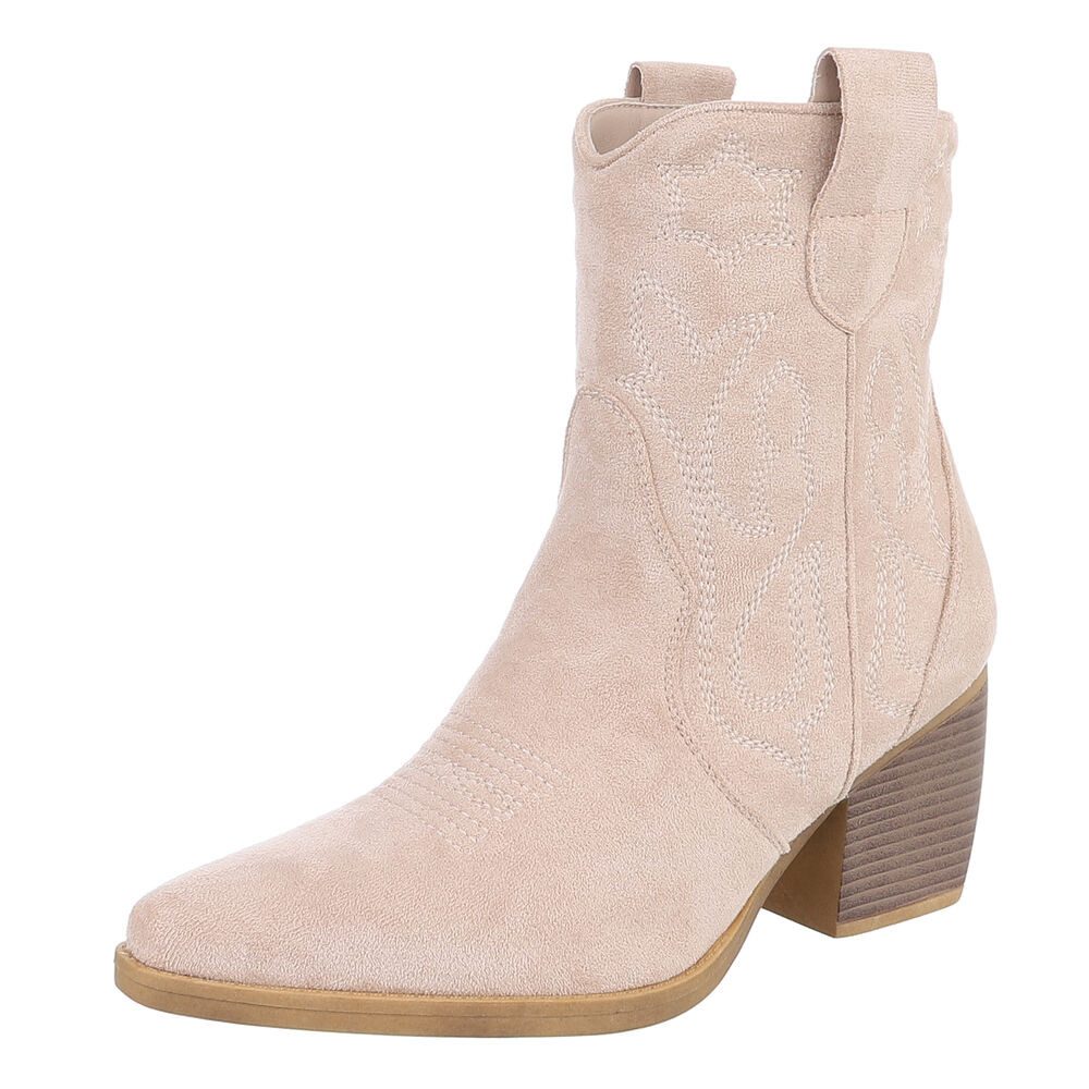 Ital-Design Stylische Westernstiefelette mit Blockabsatz für günstig online kaufen