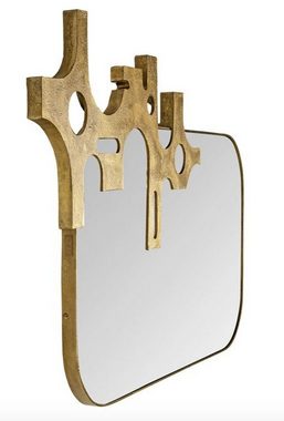 Casa Padrino Spiegel Luxus Designer Spiegel Bronze - Gold Optik 81 x 54 cm - Art Design