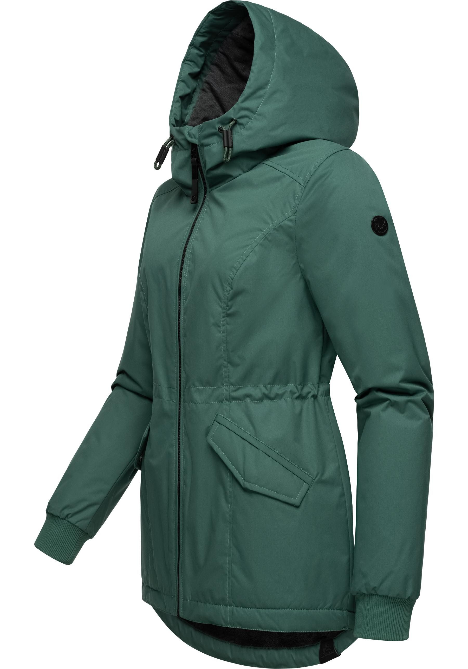 Ragwear Winterjacke Dowey Warm (1-St) Wasserdichte weiche Damen Jacke für den Winter