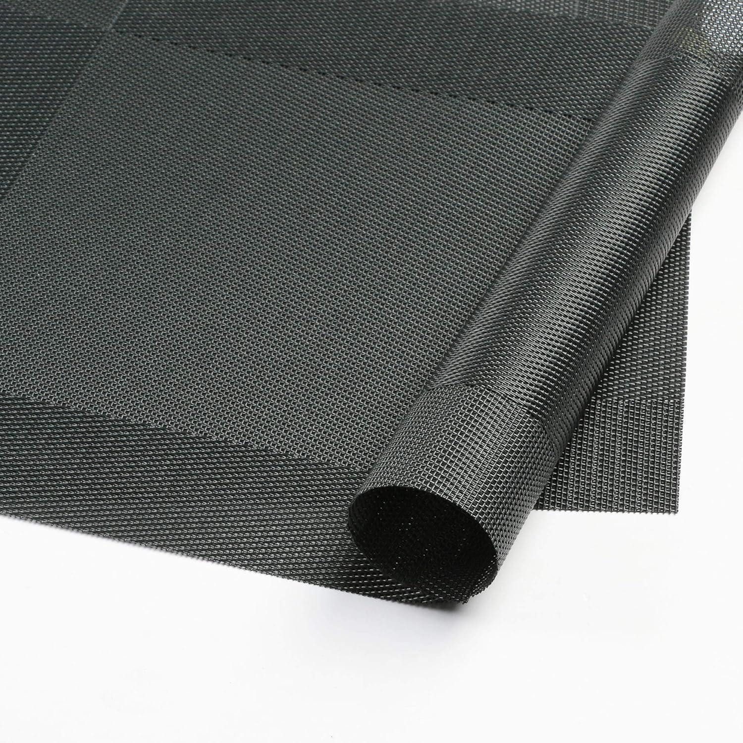LuxusKollektion Tischläufer Tischläufer Schwarz Abwaschbar PVC 135cm