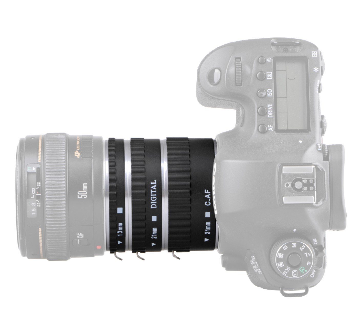 ayex Automatik Makro-Zwischenringe Set für Kameras EOS Makroobjektiv Canon