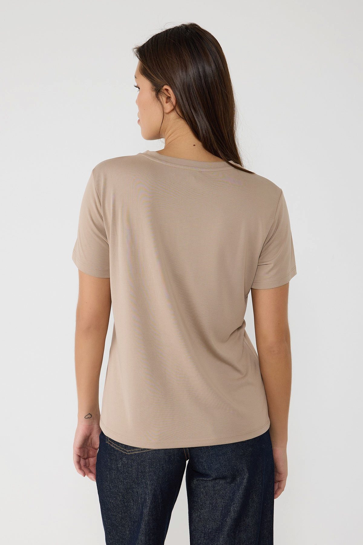 No Matter What T-Shirt Basic-T-Shirt mit Rundhalsausschnitt