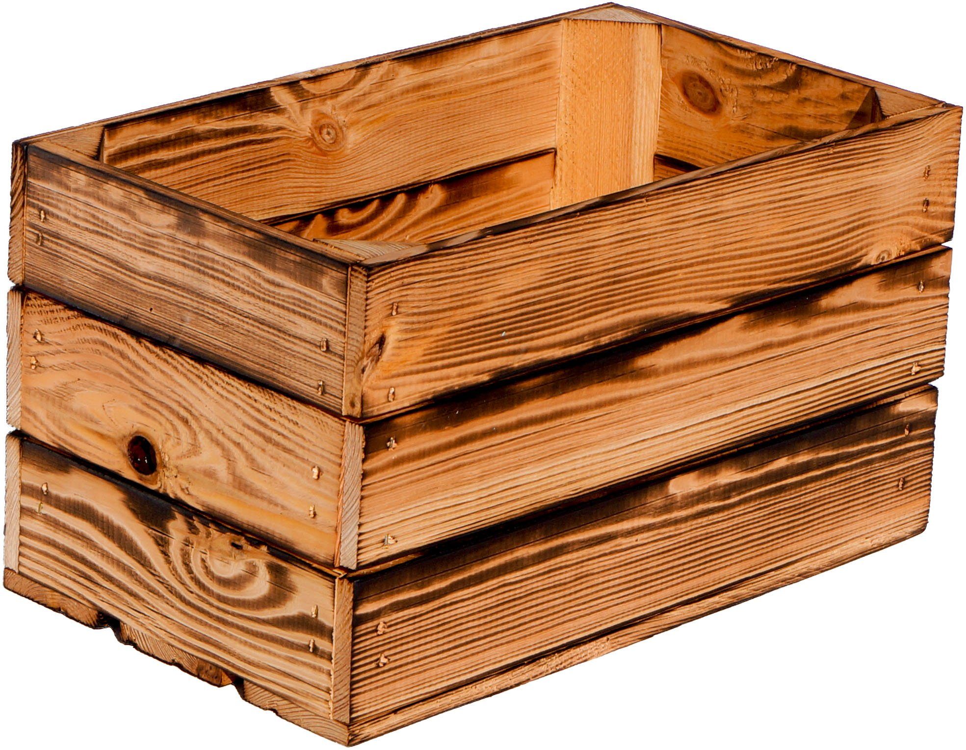 Kistenkolli Altes Land Allzweckkiste Weinkiste "Hilde" geflammt ohne (Spar-Set, 1er Set). € 16,90