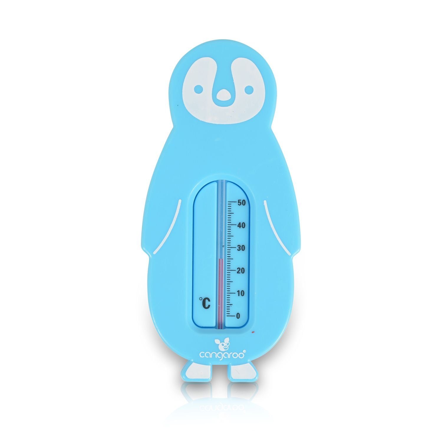 Cangaroo Badethermometer Wasserthermometer Badethermometer, 10 1-tlg., 50°C, bruchsicher blau bis Messbereich