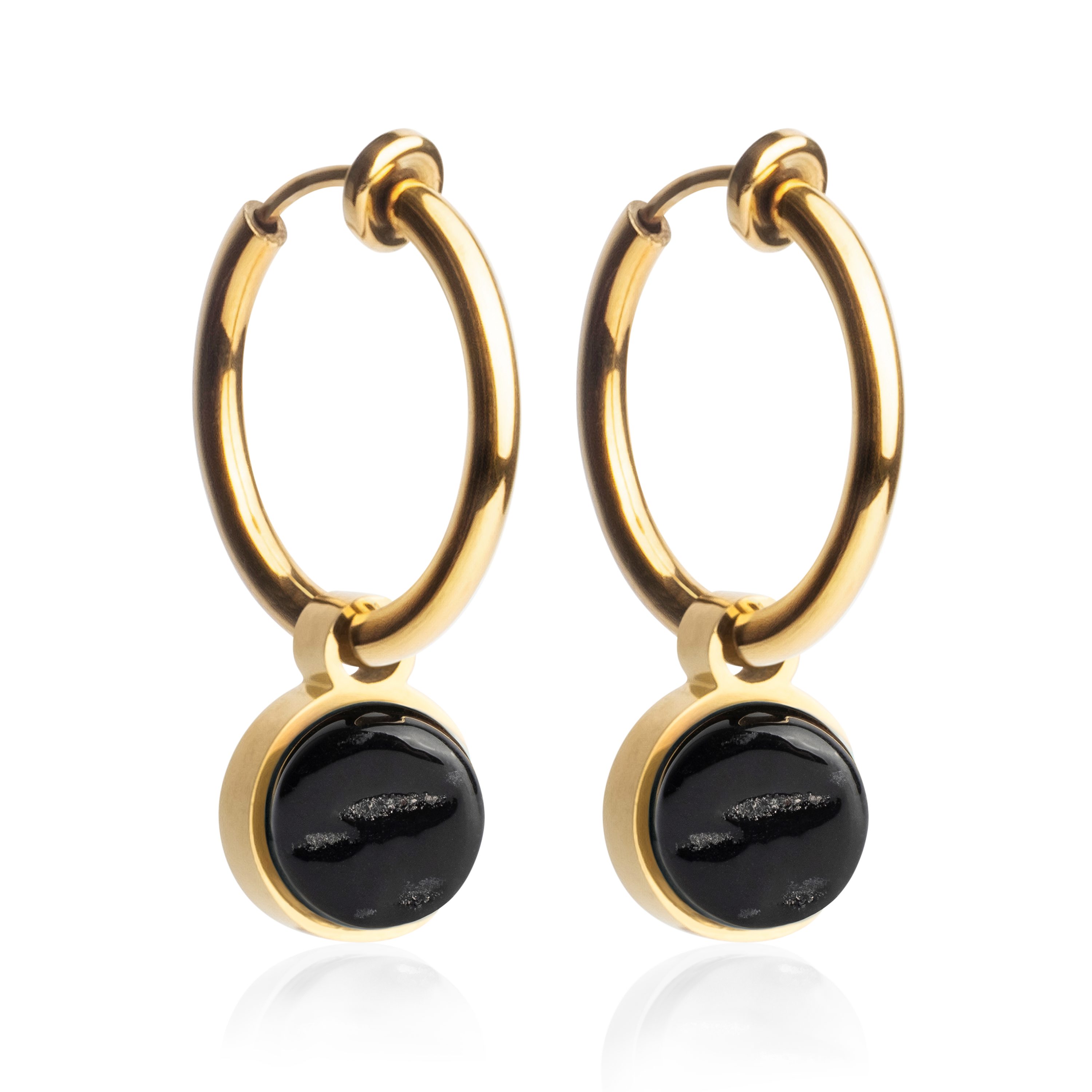 ALEXASCHA Paar Клипсы Clip Серьги-кольца mit Einhänger • Mix & Match Серьги ohne Ohrloch • 18mm