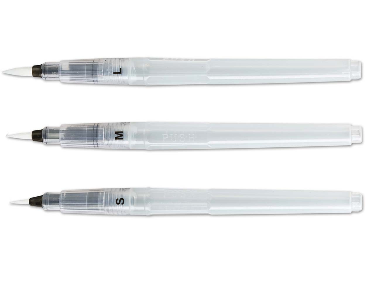 Crelando Pinselstift 3er Set Crelando Wasserpinsel, (3-tlg), für alle Nass- und Aquarelltechniken – Bild 3 von 3