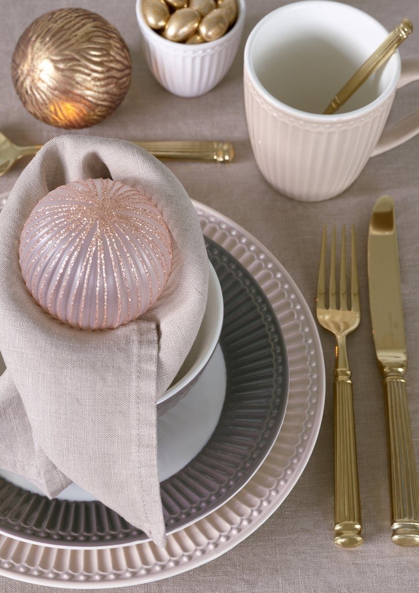 Greengate Teller-Set Alice Speiseteller hazelnut brown 26,5 cm Set6, Steinzeug