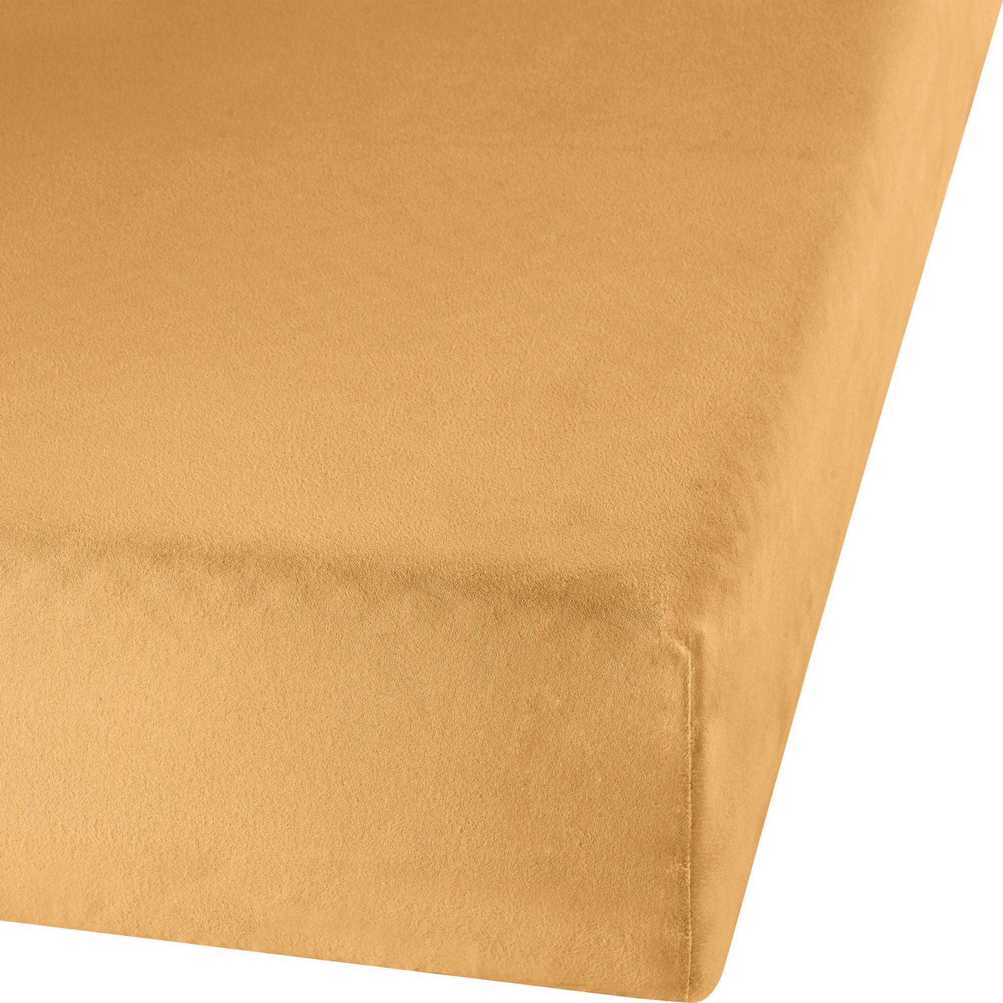 Erwin Müller Spannbettlaken Spannbettlaken "Erlangen", Biber, Gummizug: Rundumgummi, (1 Stück), Uni