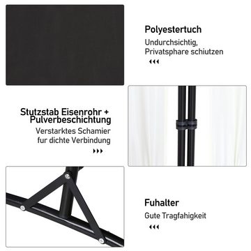 Clanmacy Paravent Paravent Raumteiler Spanische Wand 360° Zimmer Outdoor Trennwand verlängerbar