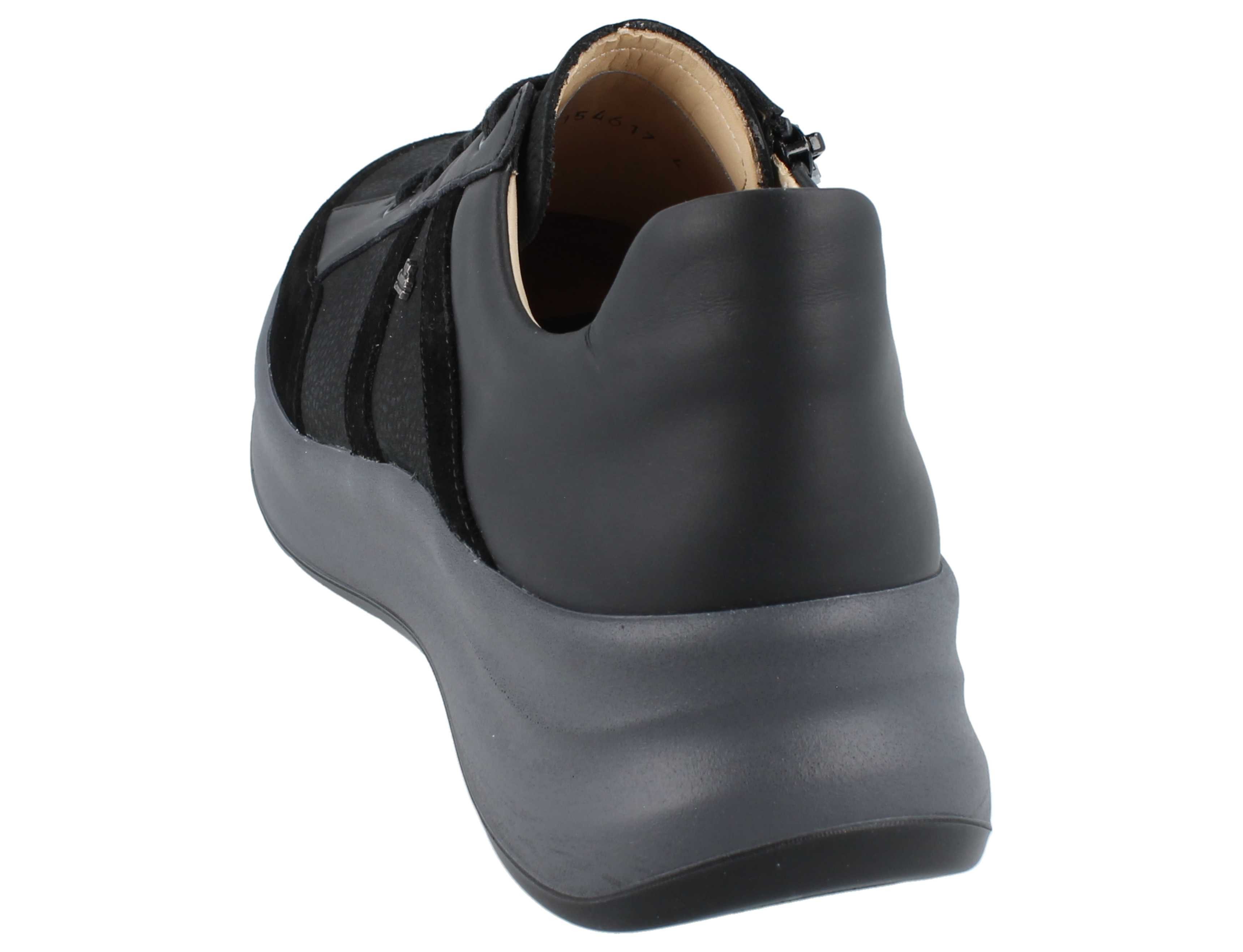 Finn Comfort FINN COMFORT Talara Damen Halbschuhe mit Reißverschluss schwarz Schnürschuh Wechselfußbett