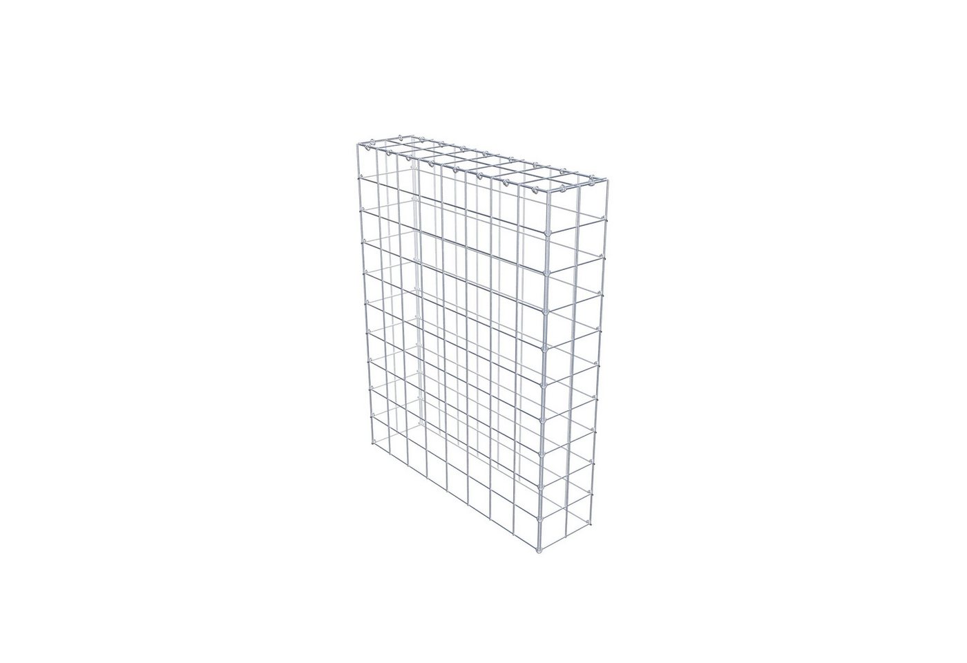 Thumbnail - Gabiona Gabionenzaun Anbaugabione Typ 3 100 cm x 80 cm x 20 cm (L x H x T), Maschenweite, (Anbaugabione Typ 3 100 cm x 8...