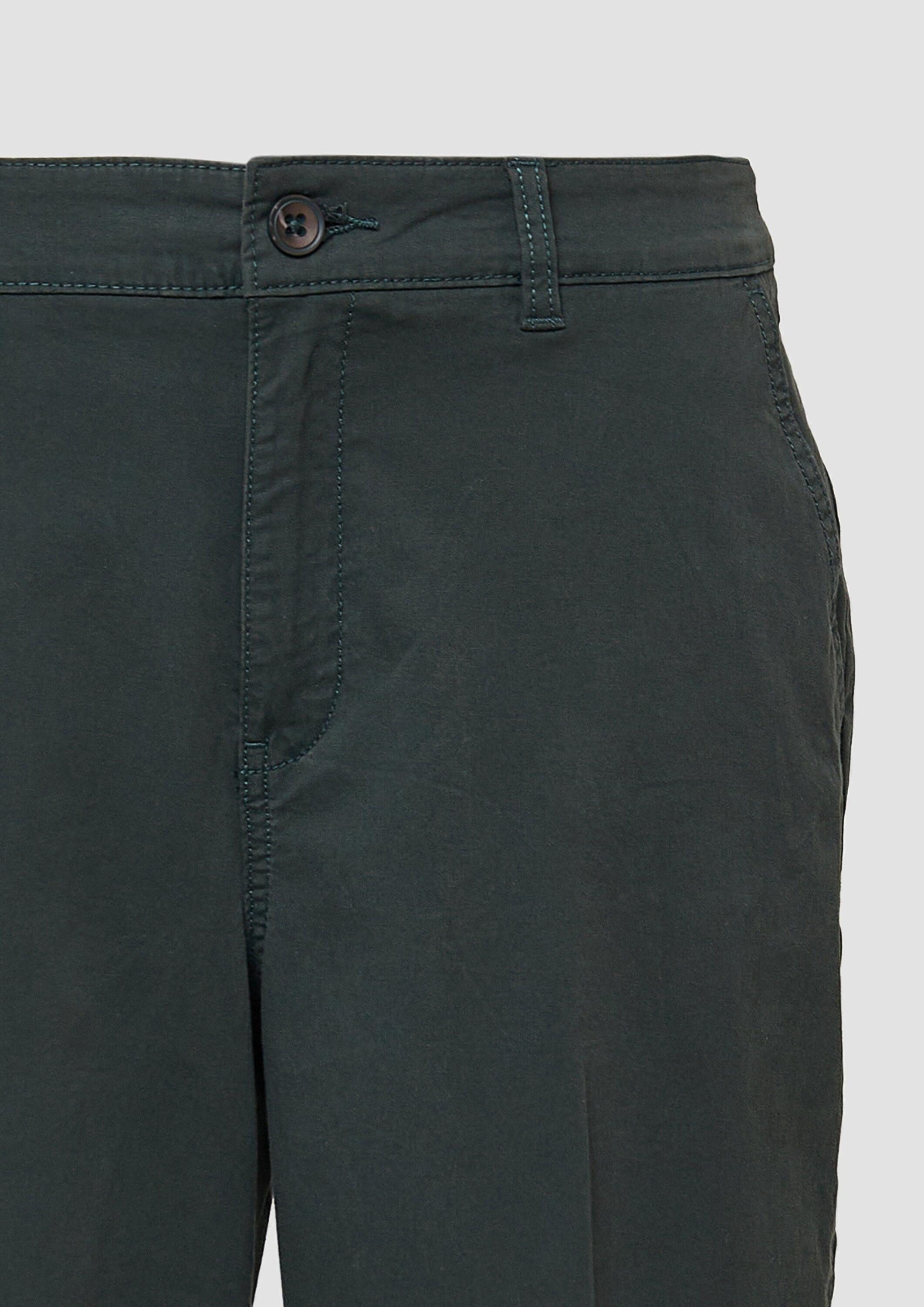 s.Oliver Culotte Hose Baumwoll-Culotte mit Bügelfalte und fixiertem Umschlag