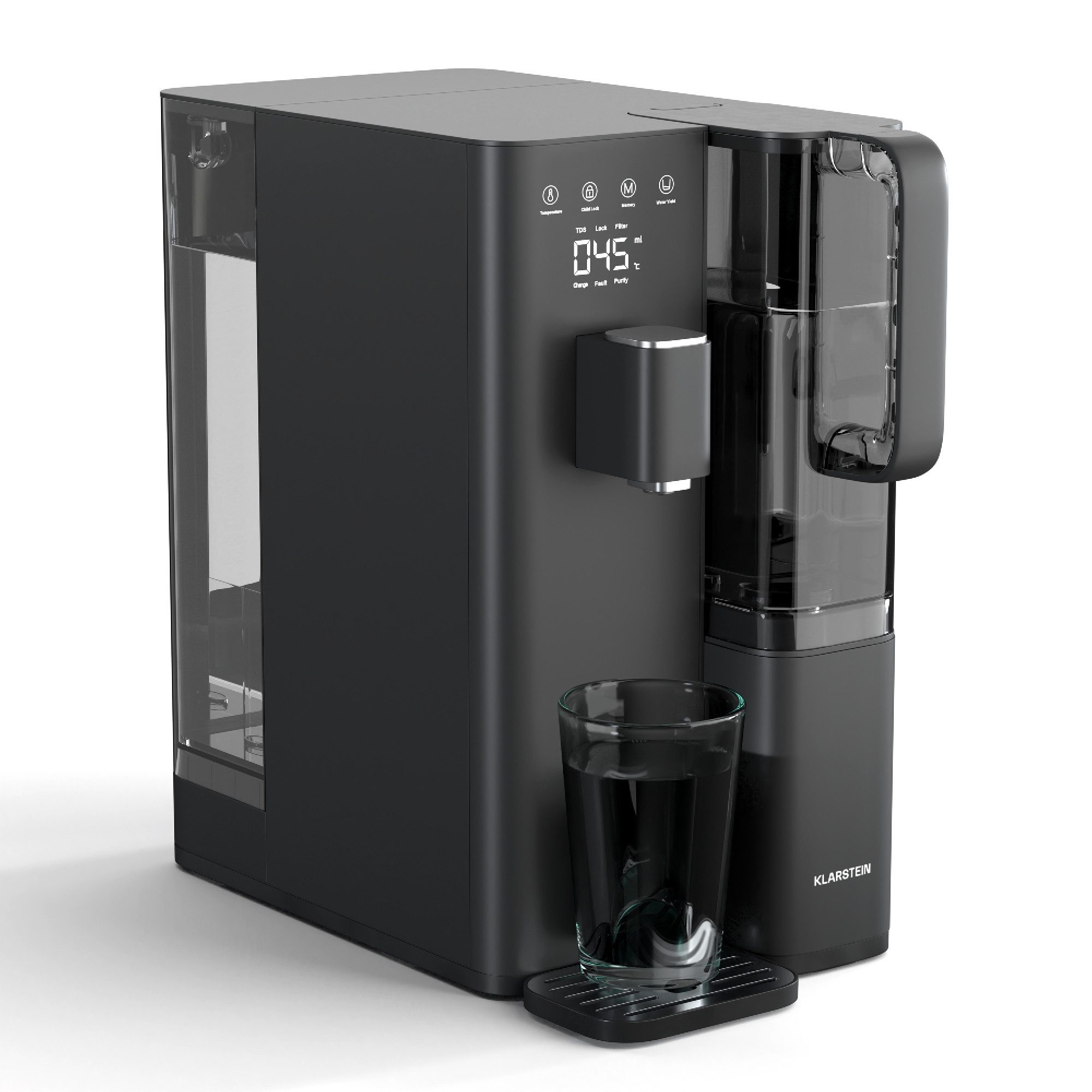 Klarstein Wasserfilter VitalPour, Zubehör für VitalPour, Wasseraufbereiter 5 L Touch-Panel 5-stufige Filtration