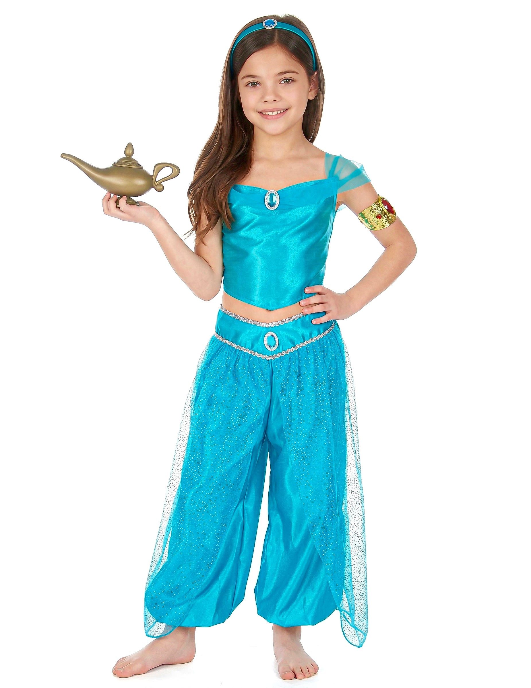 JADEO Kostüm Orientalische Prinzessin Mädchenkostüm Faschingskostüm blau