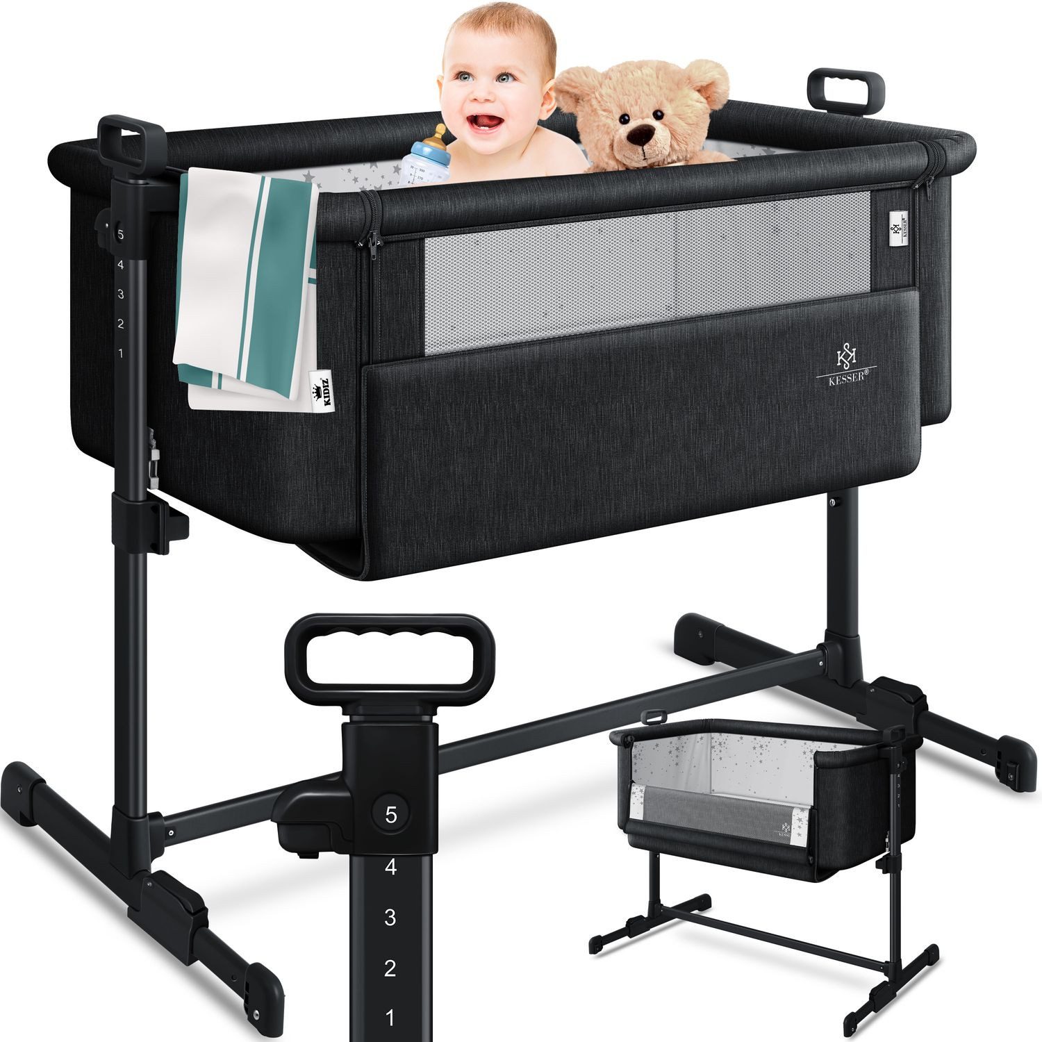 KESSER Kinderbett, Zustellbett Hubi 3in1 Baby günstig online kaufen