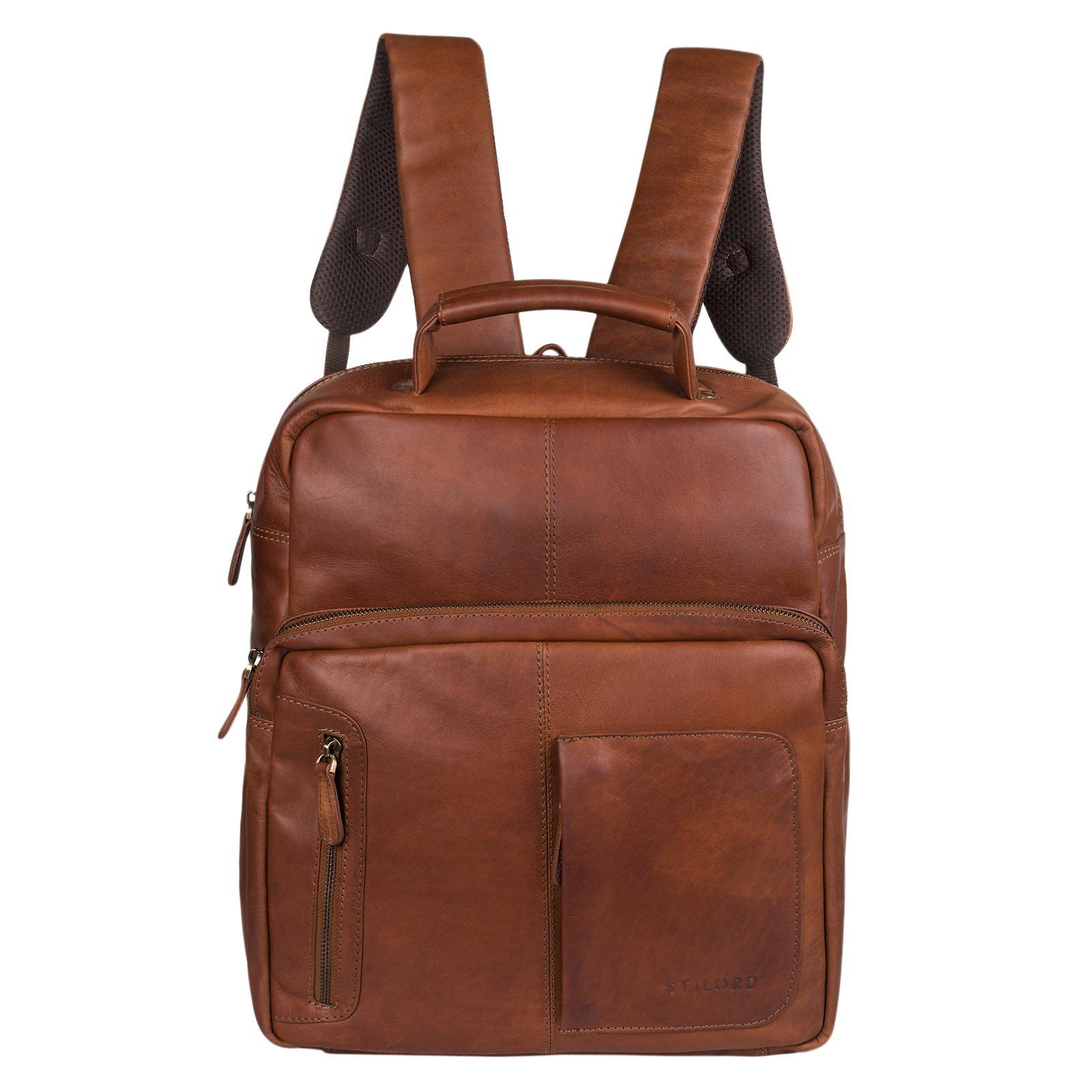 STILORD Notebook-Rucksack "Toni" Vintage Leder Rucksack groß