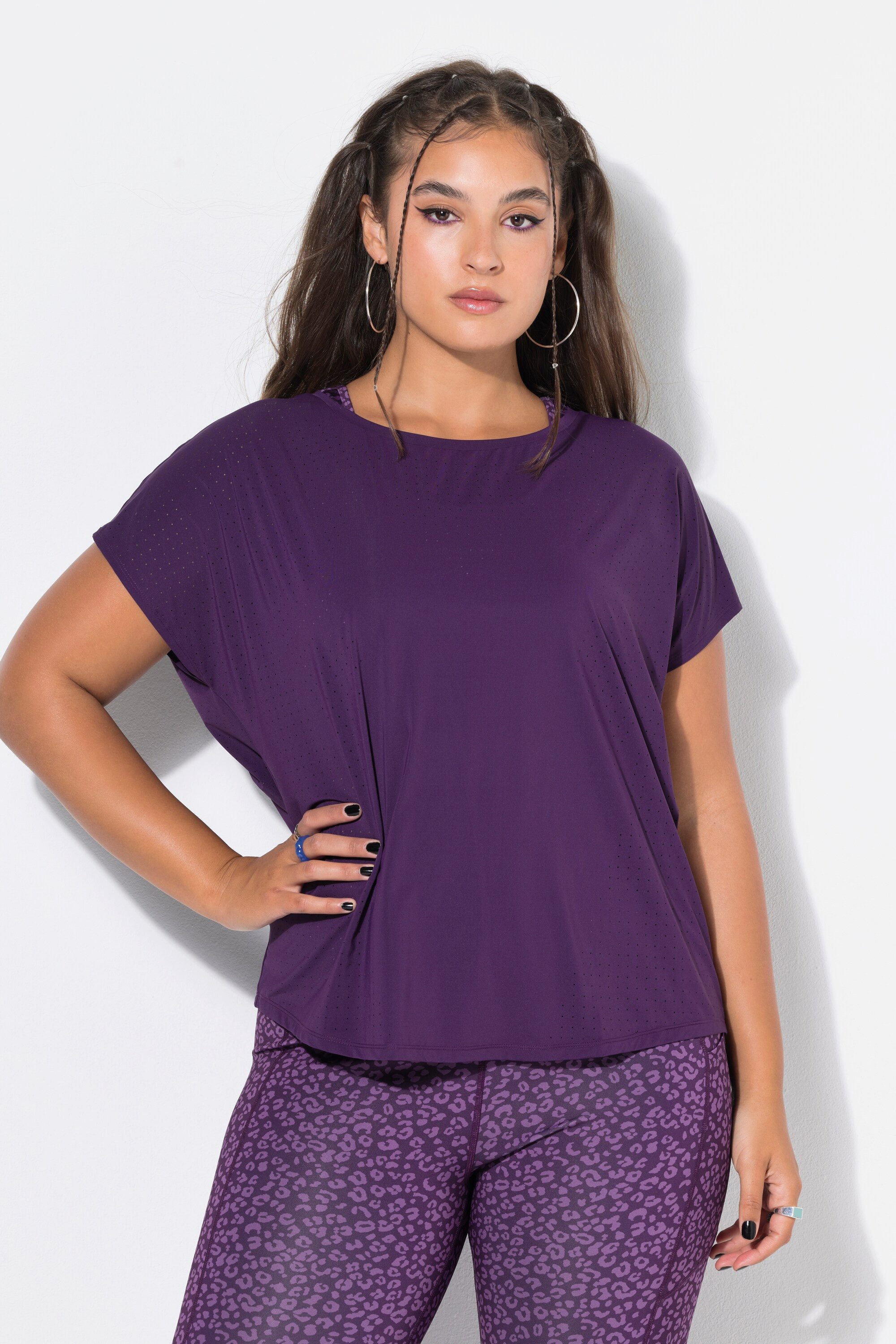 T-Shirt Sport-Shirt Oversize Shape Perforierungen