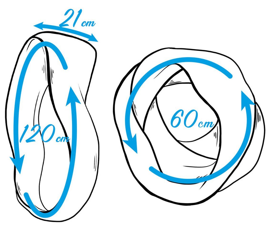 compagno Loop, (1-St), Damen Strickschal Winter rose Schal Loopschal Loop gefüttert Winterschal