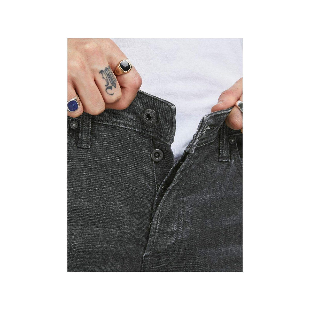 grau Jones regular & Jack Straight-Jeans (1-tlg)