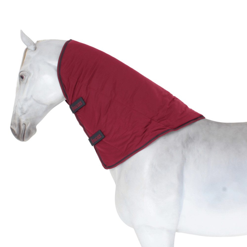 Bucas Pferde-Abschwitzdecke Bucas Shamrock Quilt Neck 150g - Cherry