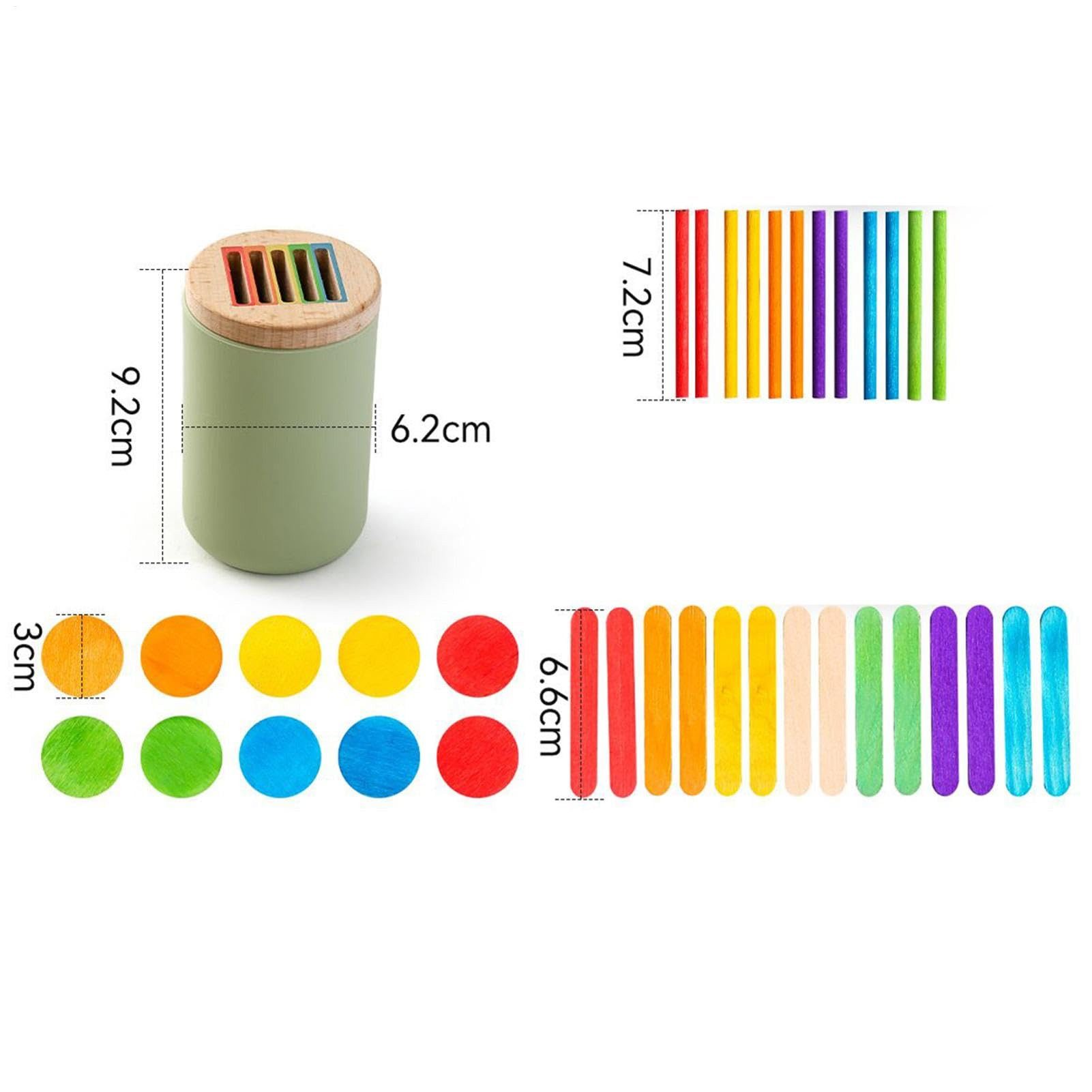 CLTYQ Lernspielzeug 3-in-1 Montessori Spielzeug,Holz Sortier & Stapelspielz günstig online kaufen