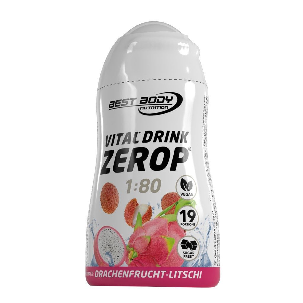 Best Body Nutrition Vital Drink Zerop - 48 ml Squeeze Flasche Flüssigkeit, Getränk